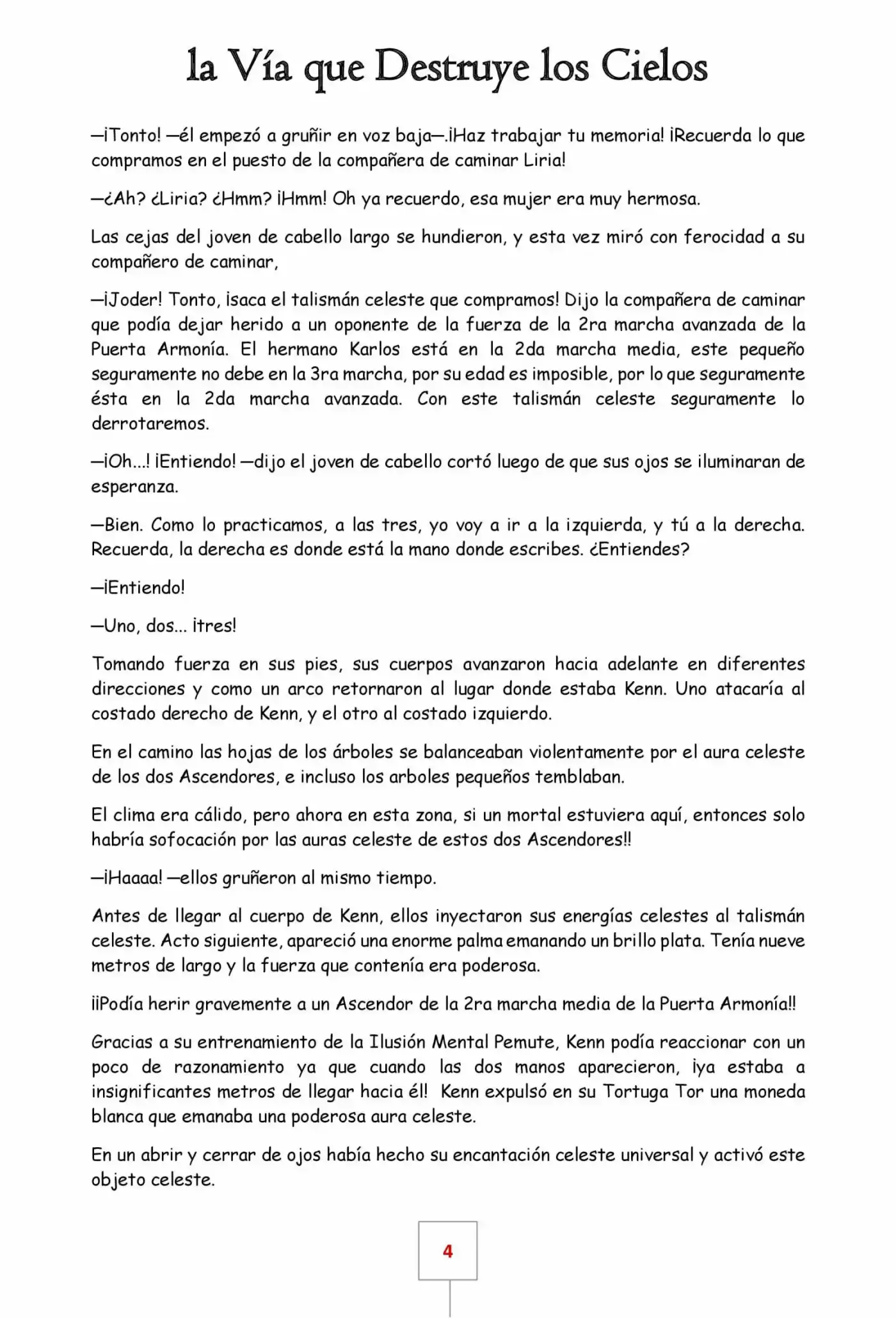 La Vía Que Destruye Los Cielos (Novela) - Capítulo 23 - Página 4 - LectorTMOo