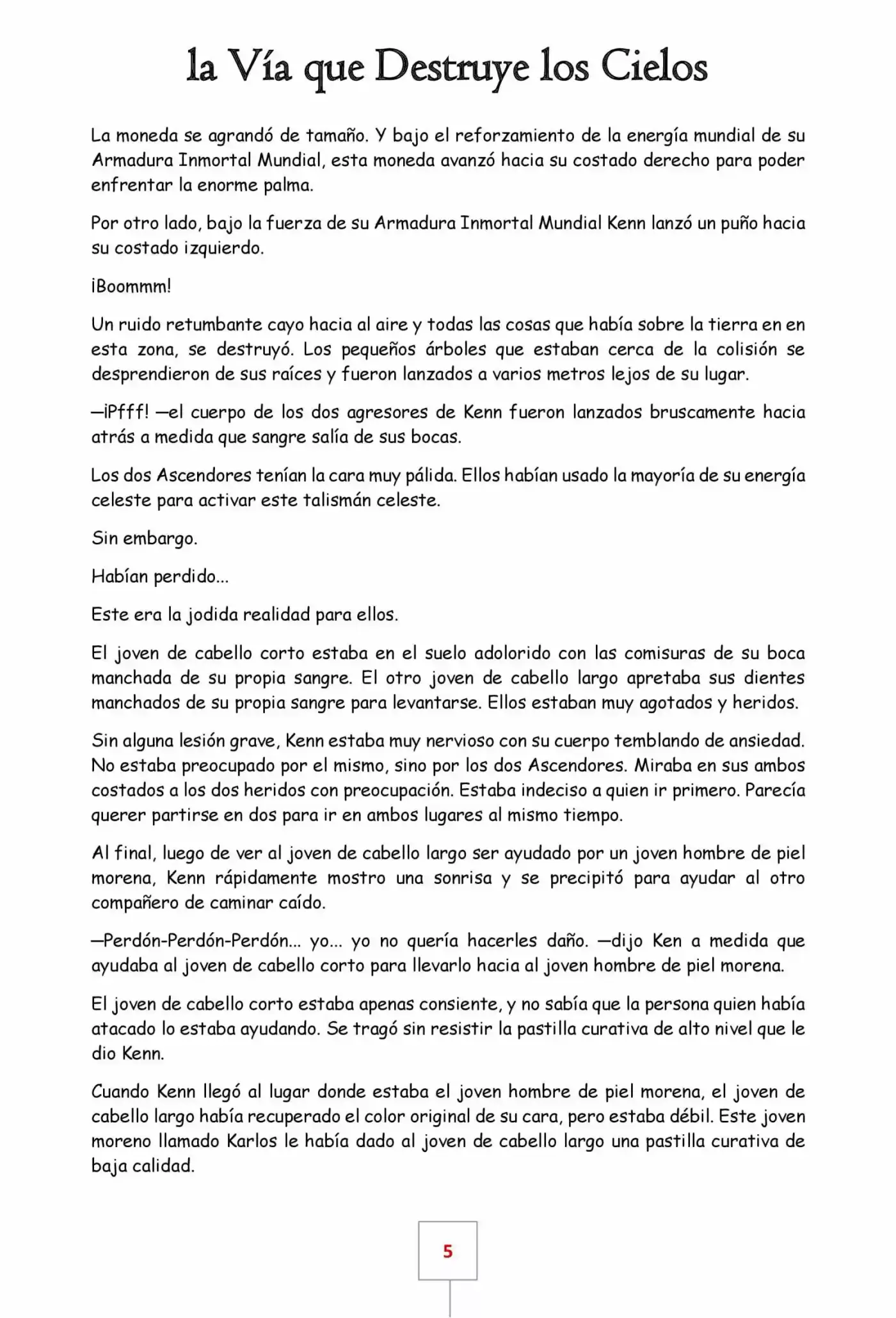 La Vía Que Destruye Los Cielos (Novela) - Capítulo 23 - Página 5 - LectorTMOo