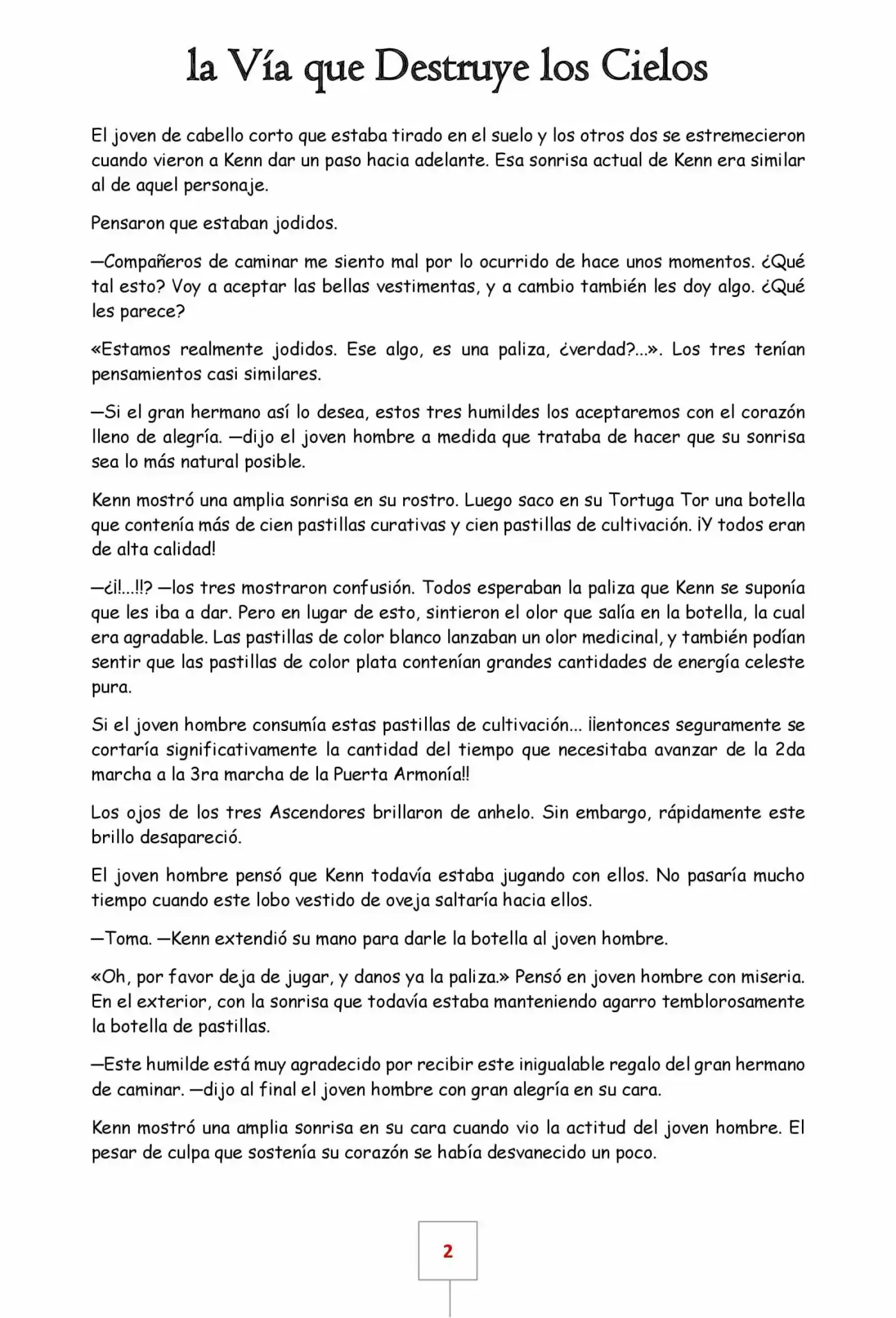 La Vía Que Destruye Los Cielos (Novela) - Capítulo 24 - Página 2 - LectorTMOo