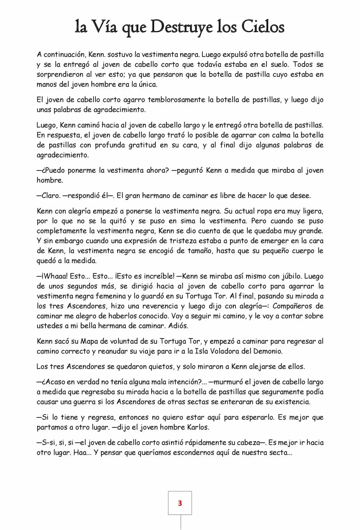 La Vía Que Destruye Los Cielos (Novela) - Capítulo 24 - Página 3 - LectorTMOo
