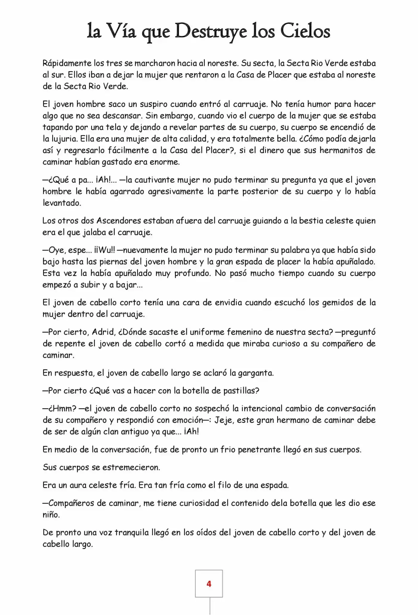 La Vía Que Destruye Los Cielos (Novela) - Capítulo 24 - Página 4 - LectorTMOo