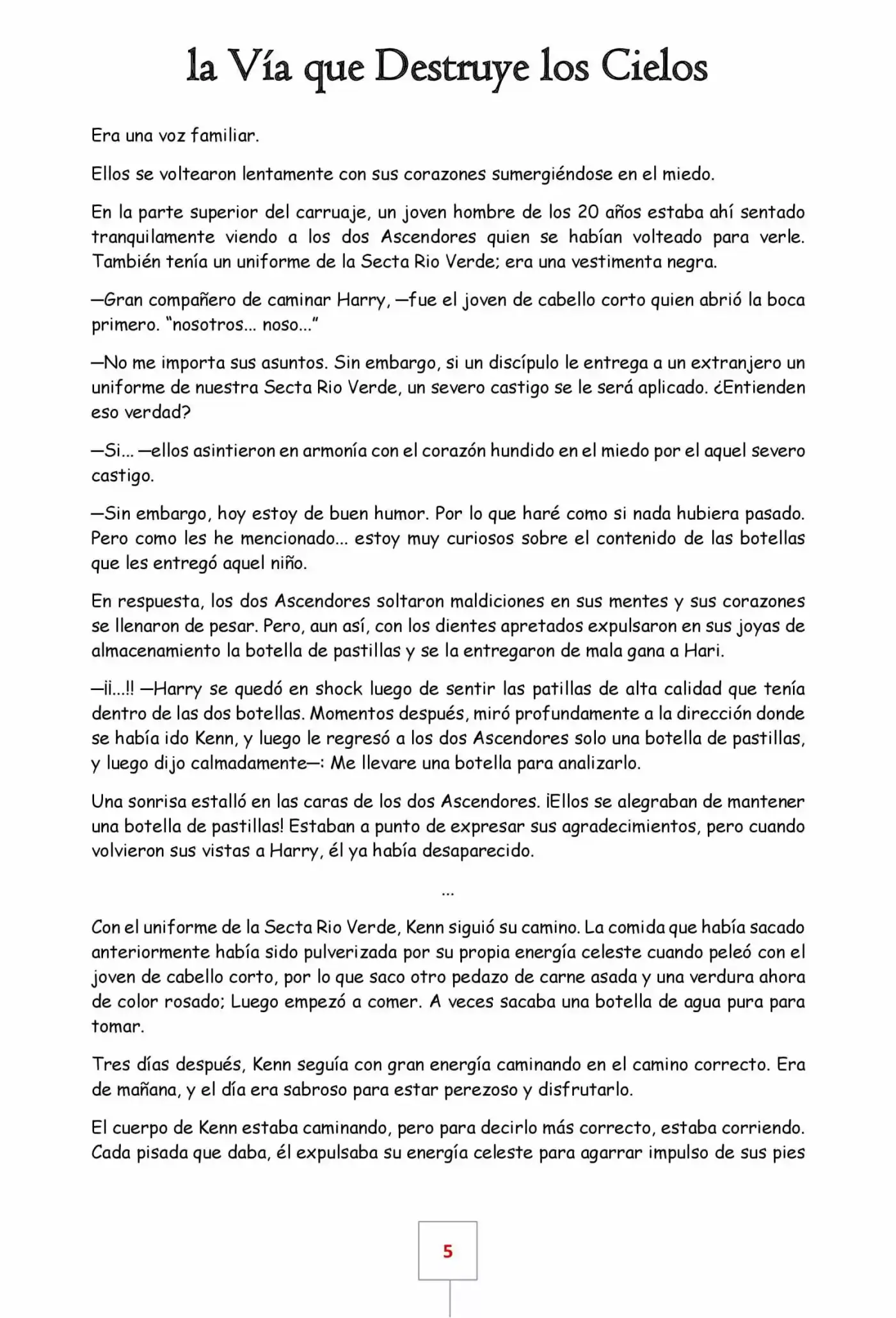 La Vía Que Destruye Los Cielos (Novela) - Capítulo 24 - Página 5 - LectorTMOo