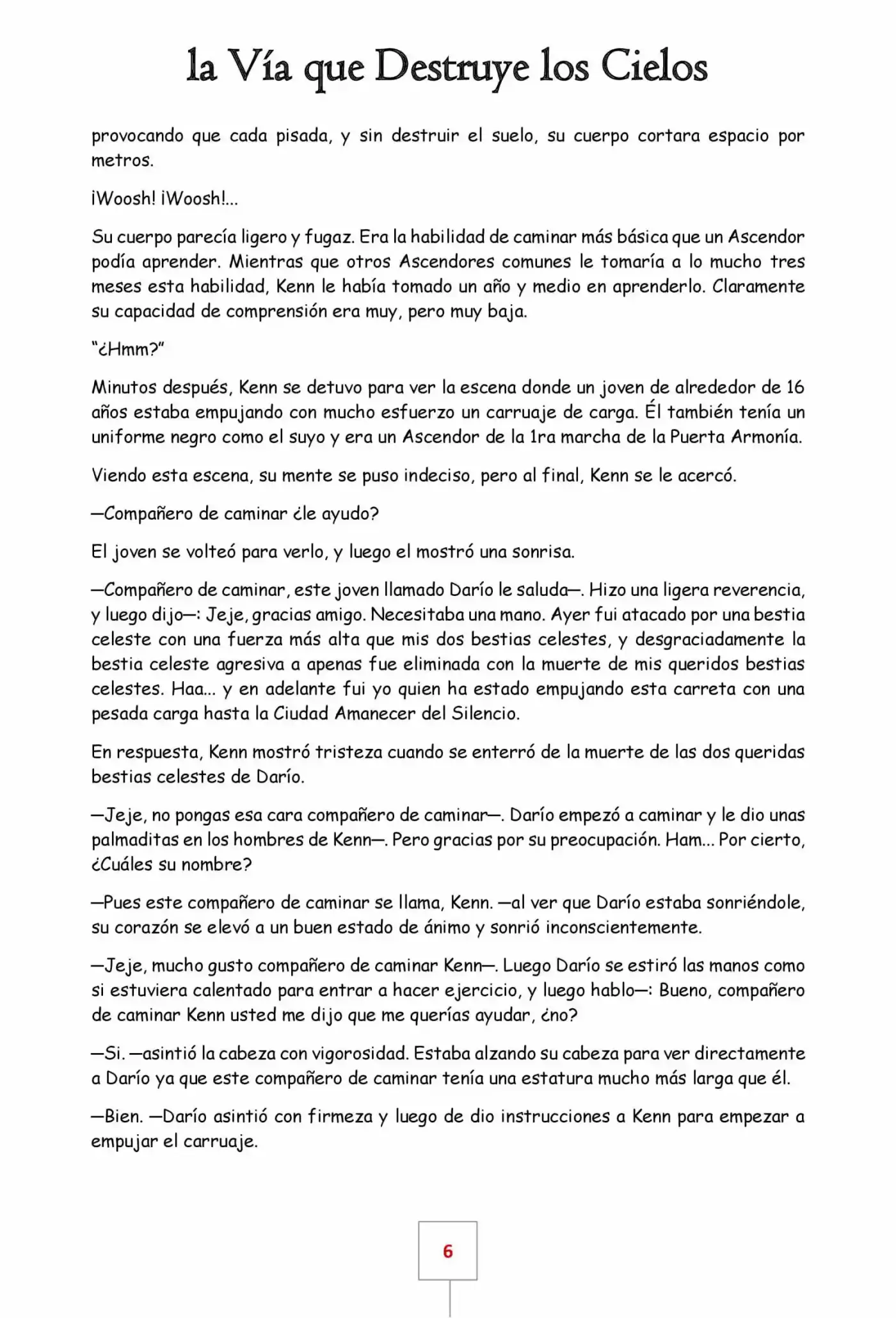 La Vía Que Destruye Los Cielos (Novela) - Capítulo 24 - Página 6 - LectorTMOo