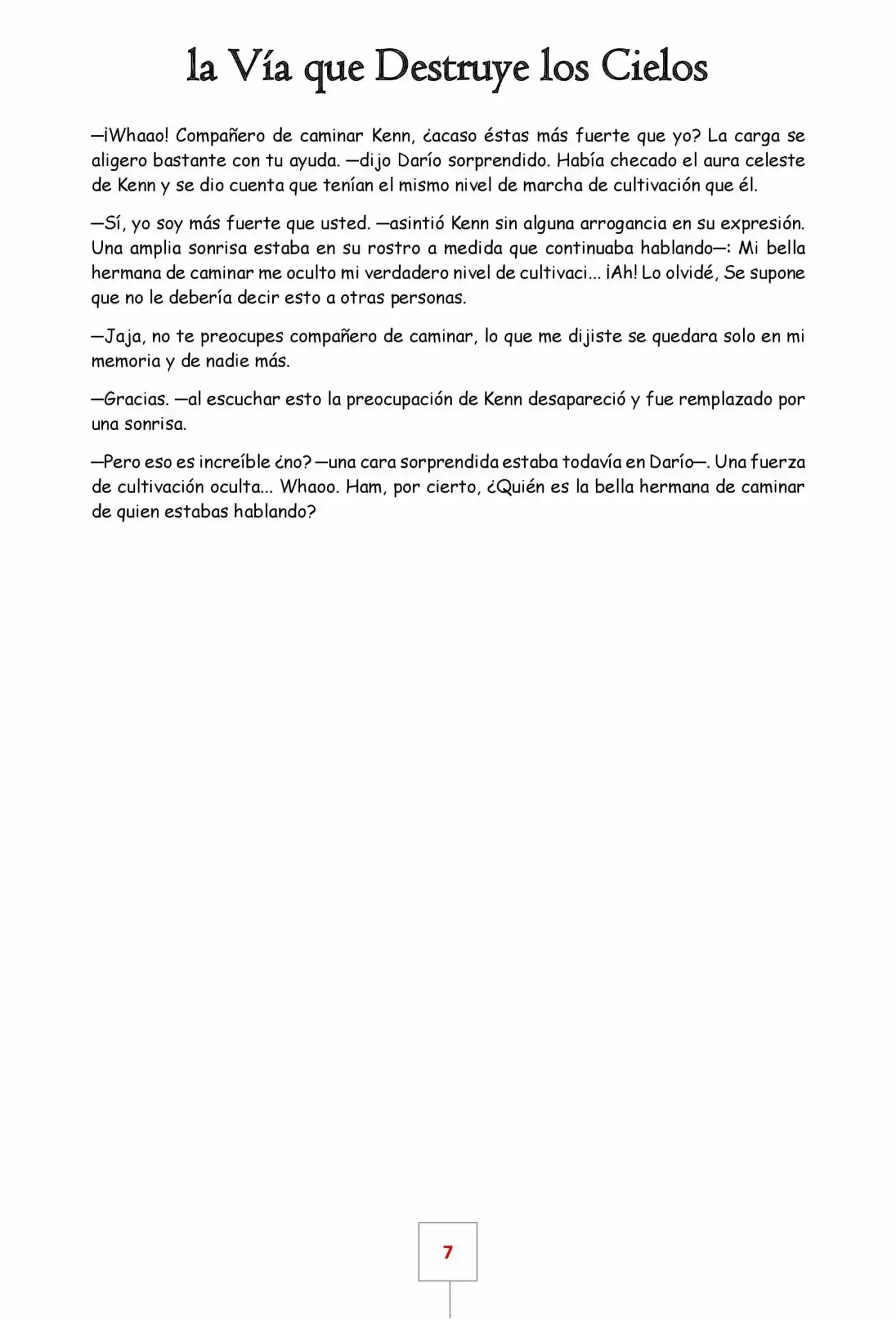 La Vía Que Destruye Los Cielos (Novela) - Capítulo 24 - Página 7 - LectorTMOo