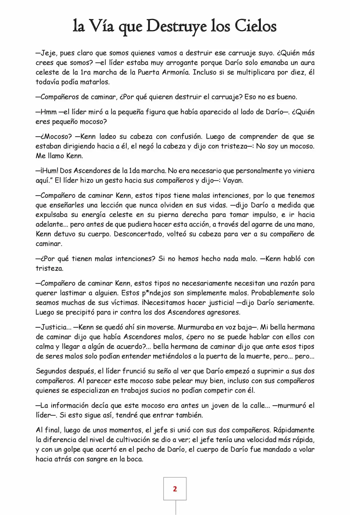 La Vía Que Destruye Los Cielos (Novela) - Capítulo 25 - Página 2 - LectorTMOo