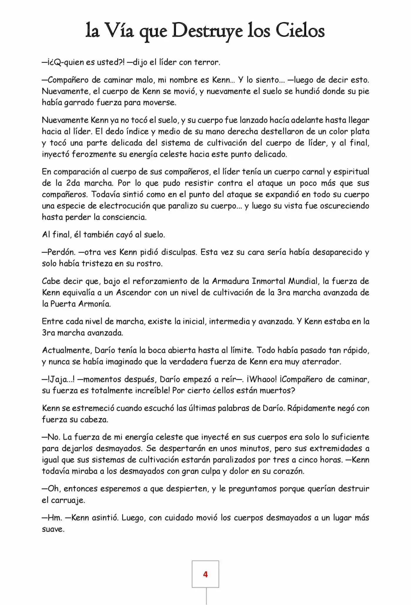 La Vía Que Destruye Los Cielos (Novela) - Capítulo 25 - Página 4 - LectorTMOo