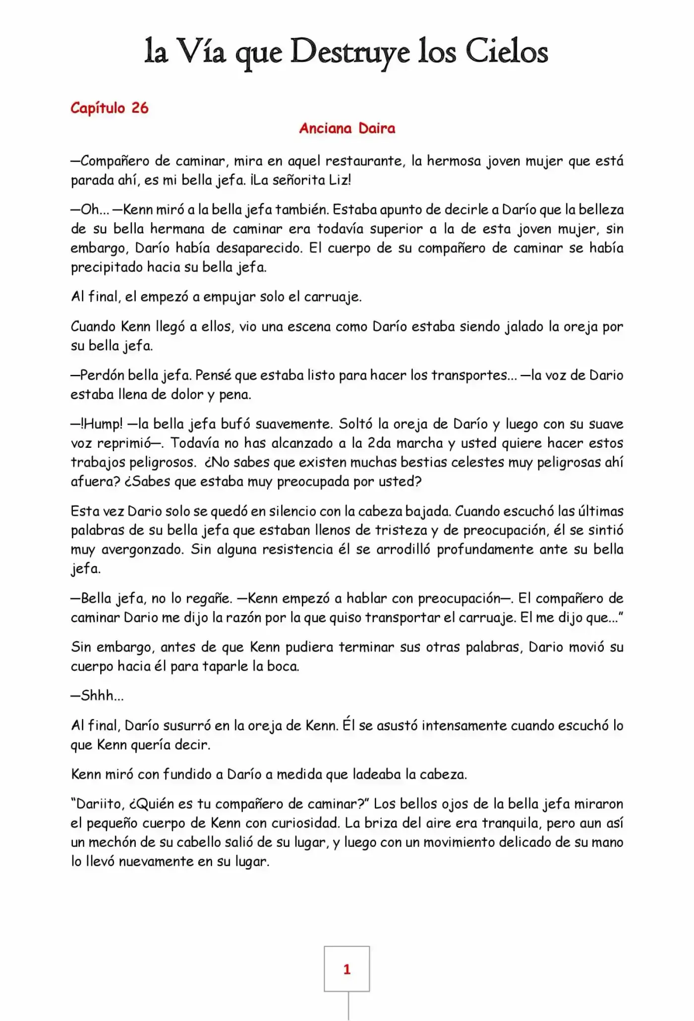 La Vía Que Destruye Los Cielos (Novela) - Capítulo 26 - Página 1 - LectorTMOo