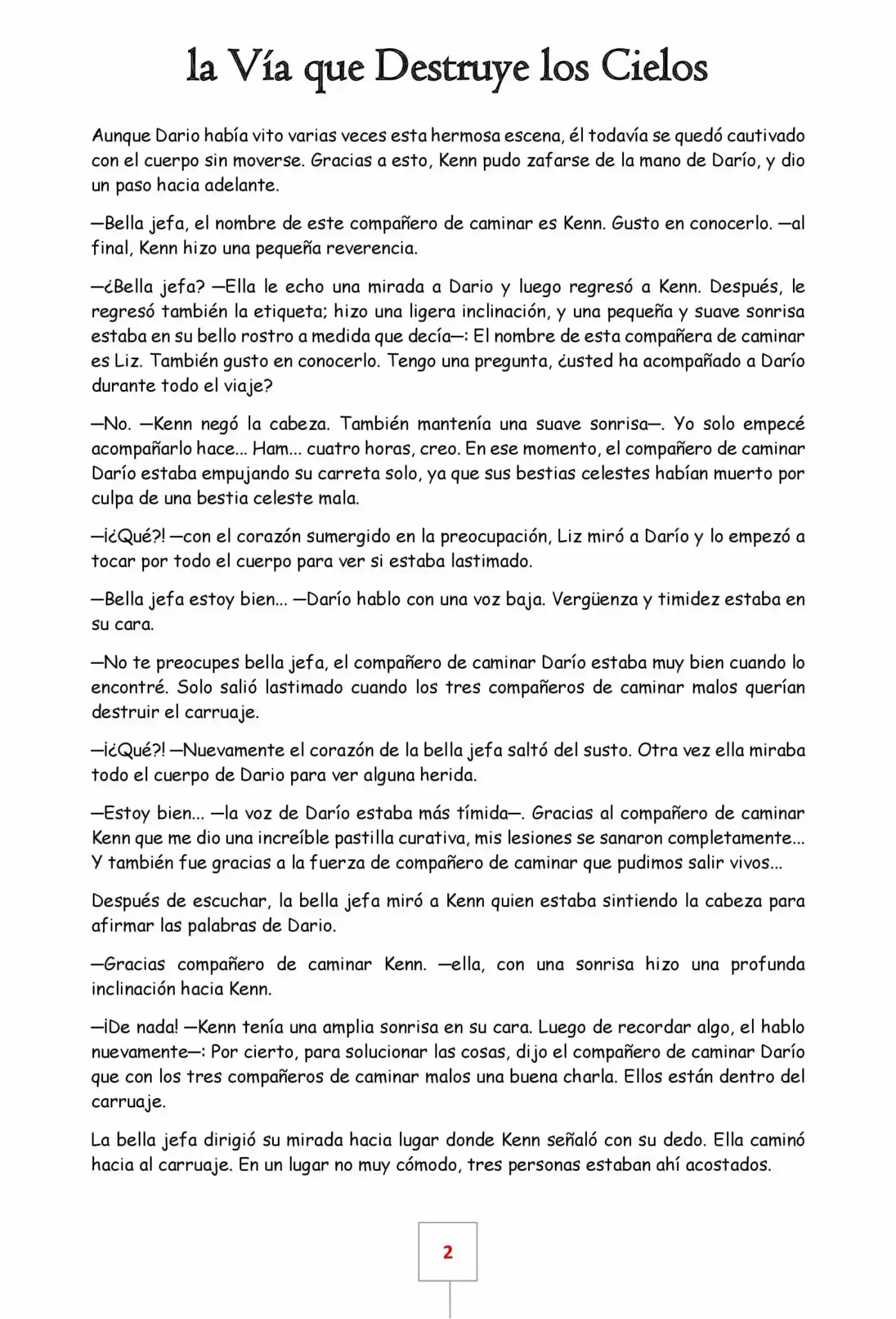 La Vía Que Destruye Los Cielos (Novela) - Capítulo 26 - Página 2 - LectorTMOo