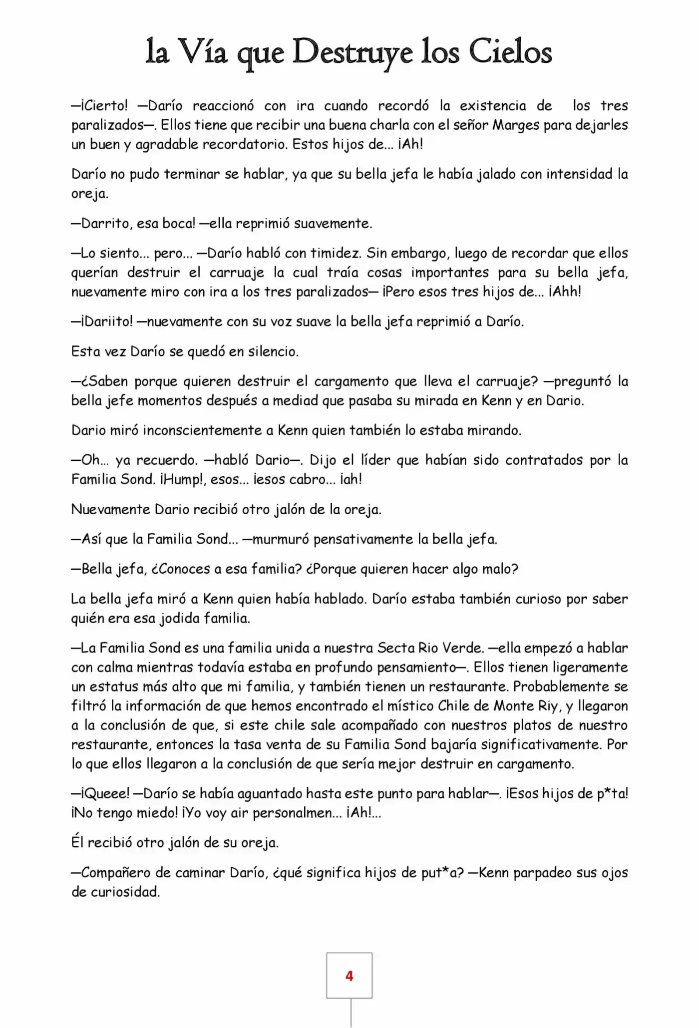 La Vía Que Destruye Los Cielos (Novela) - Capítulo 26 - Página 4 - LectorTMOo