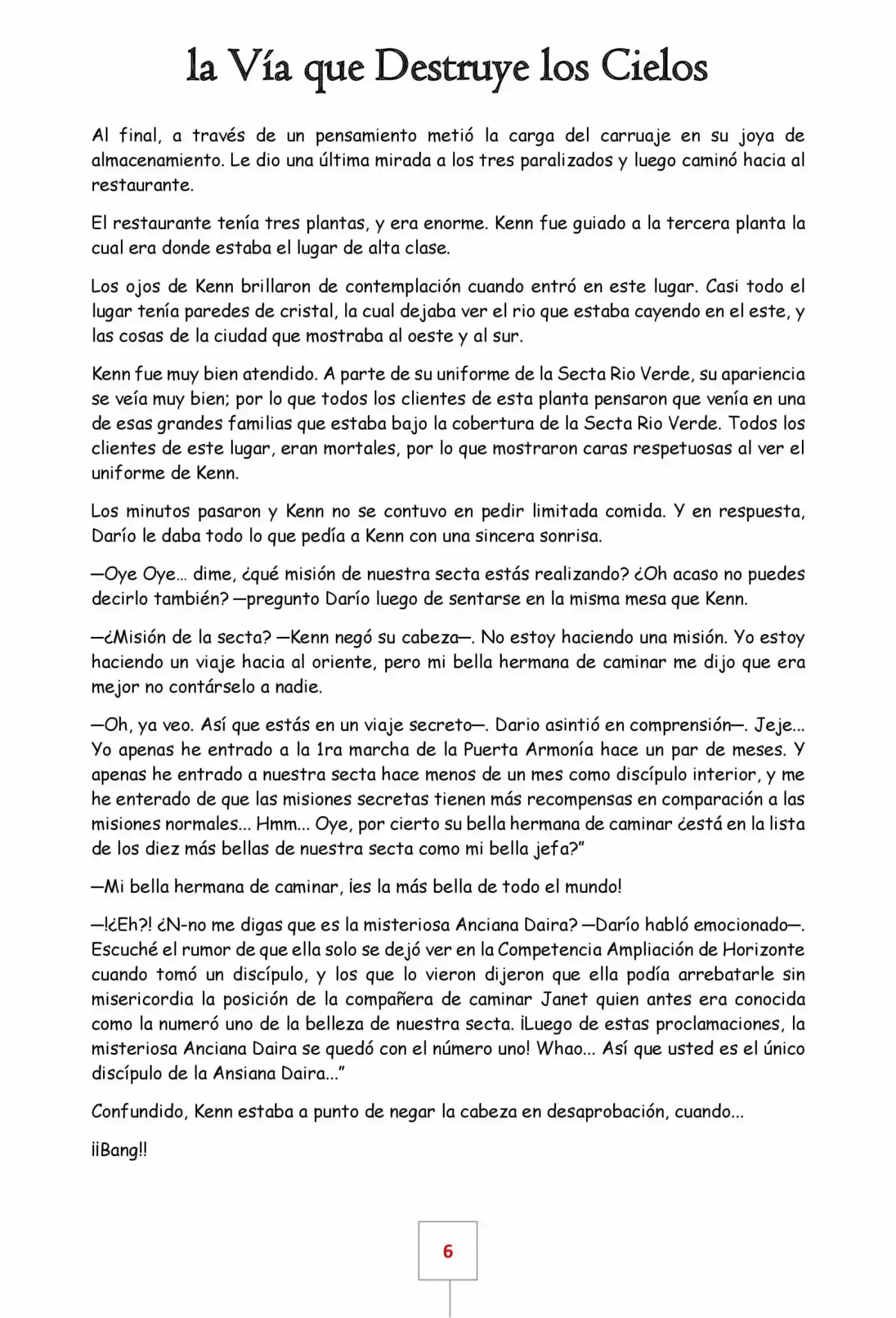 La Vía Que Destruye Los Cielos (Novela) - Capítulo 26 - Página 6 - LectorTMOo
