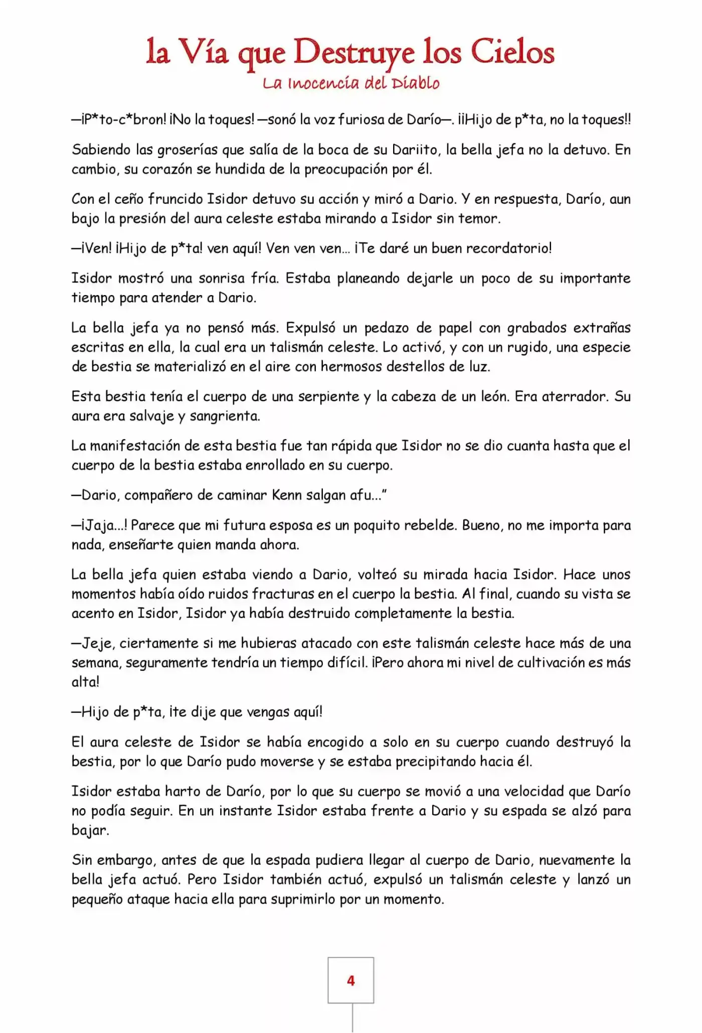La Vía Que Destruye Los Cielos (Novela) - Capítulo 27 - Página 4 - LectorTMOo