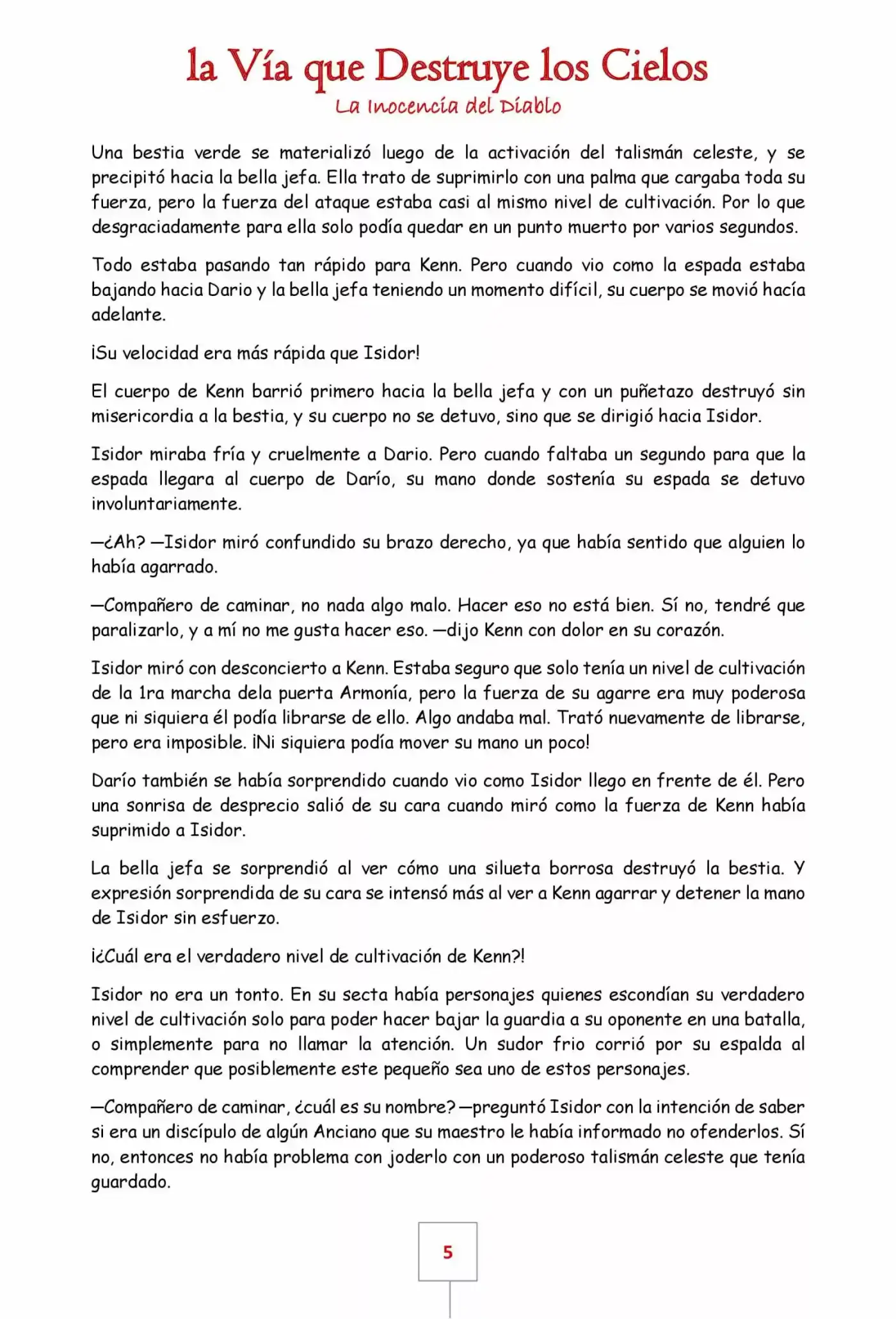La Vía Que Destruye Los Cielos (Novela) - Capítulo 27 - Página 5 - LectorTMOo