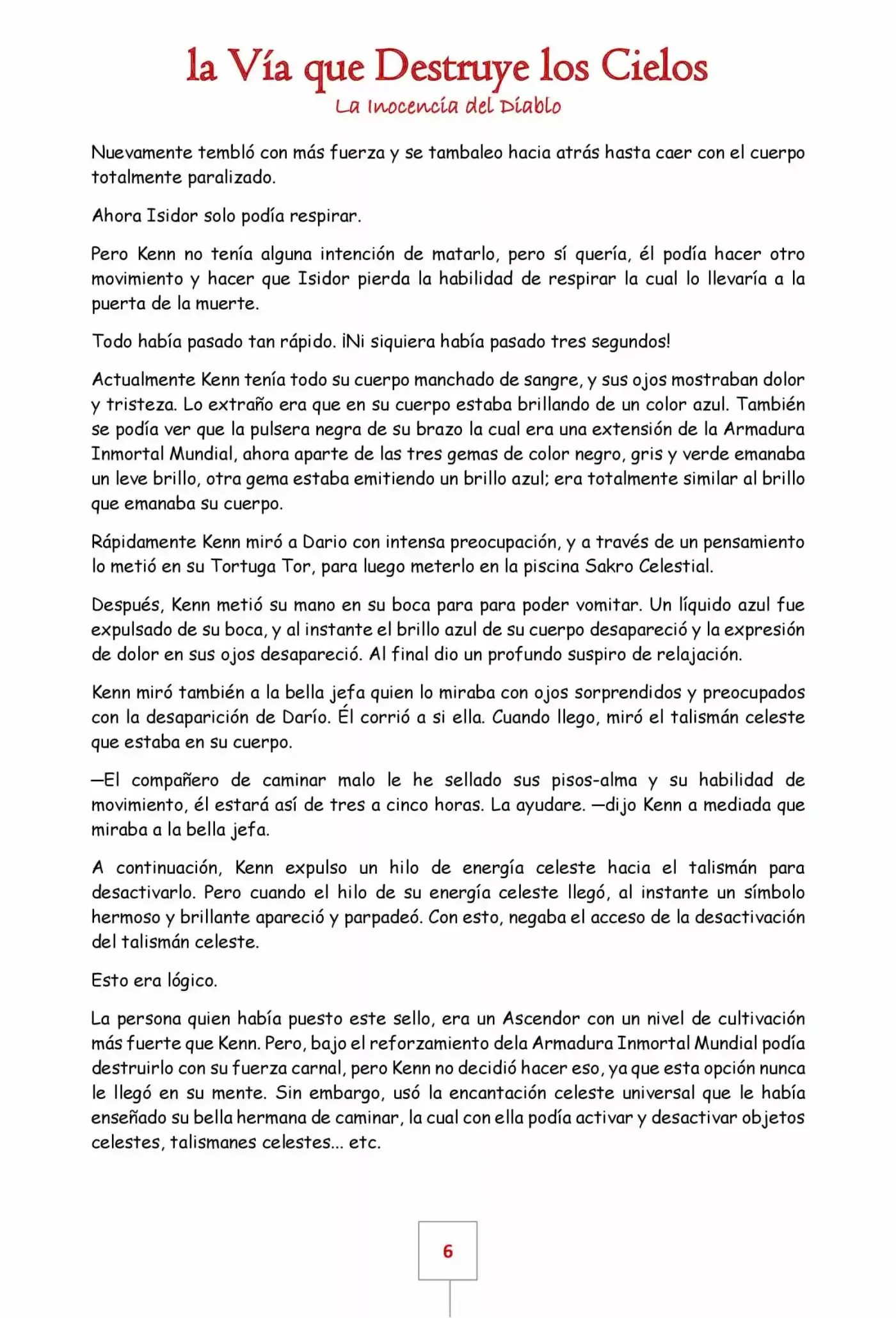 La Vía Que Destruye Los Cielos (Novela) - Capítulo 28 - Página 6 - LectorTMOo