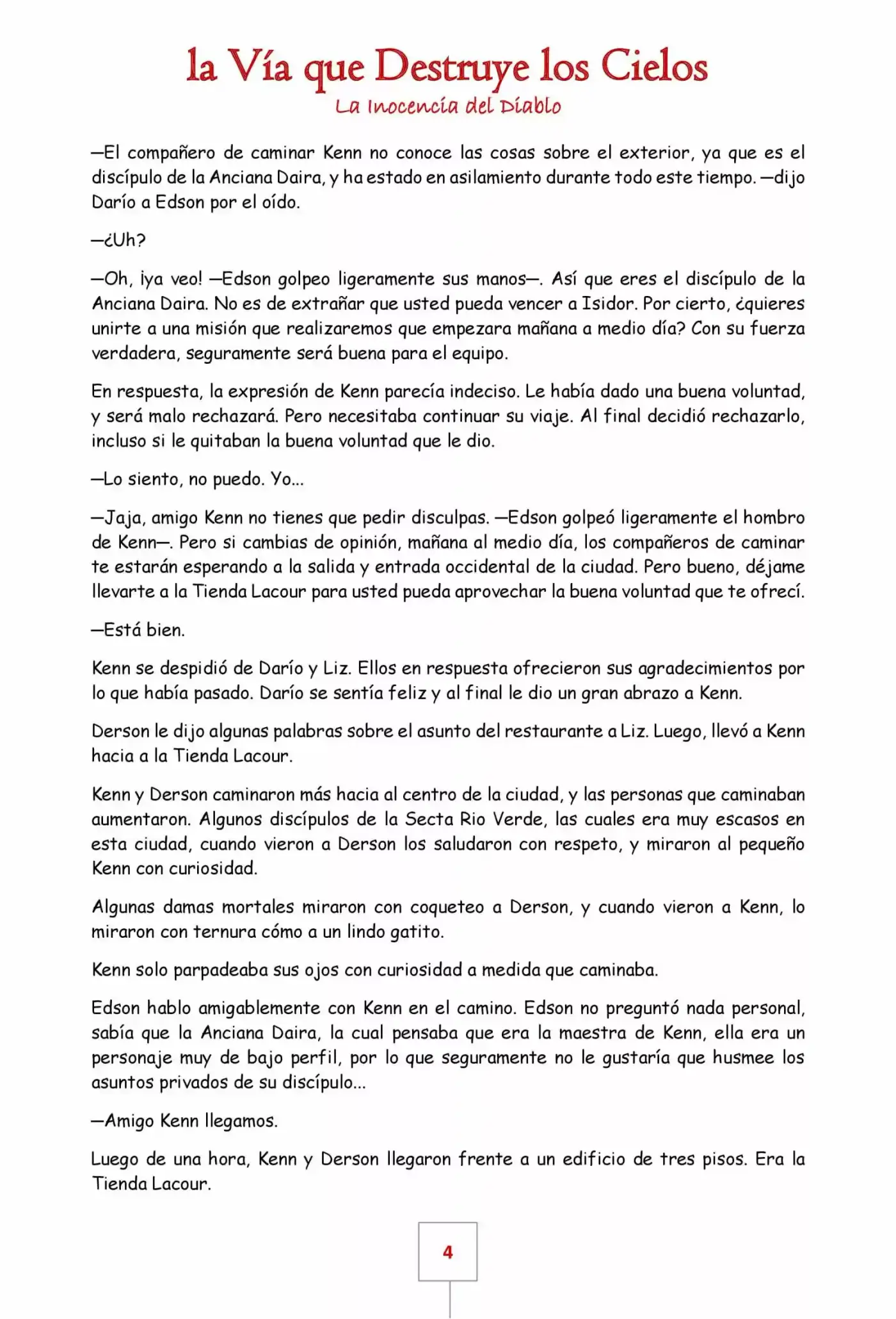 La Vía Que Destruye Los Cielos (Novela) - Capítulo 29 - Página 4 - LectorTMOo