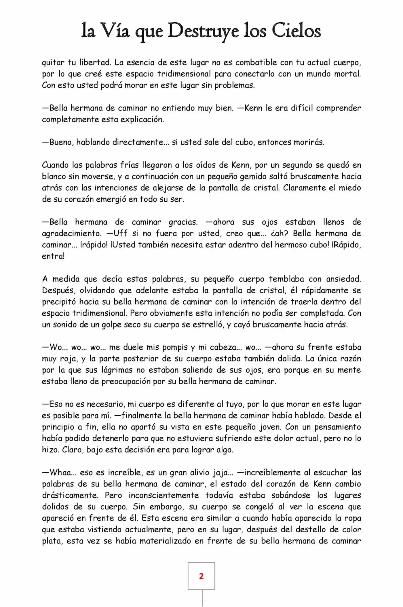 La Vía Que Destruye Los Cielos (Novela) - Capítulo 3 - Página 2 - LectorTMOo