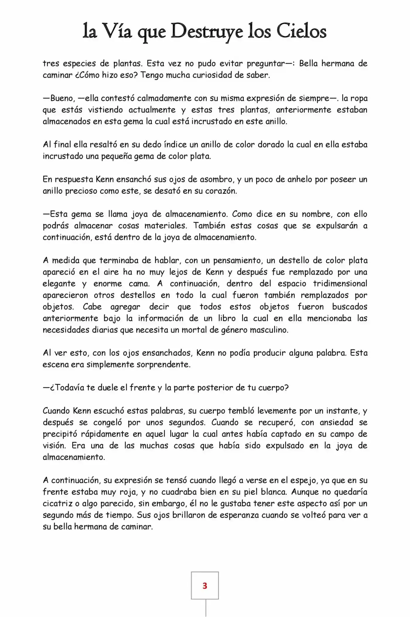 La Vía Que Destruye Los Cielos (Novela) - Capítulo 3 - Página 3 - LectorTMOo