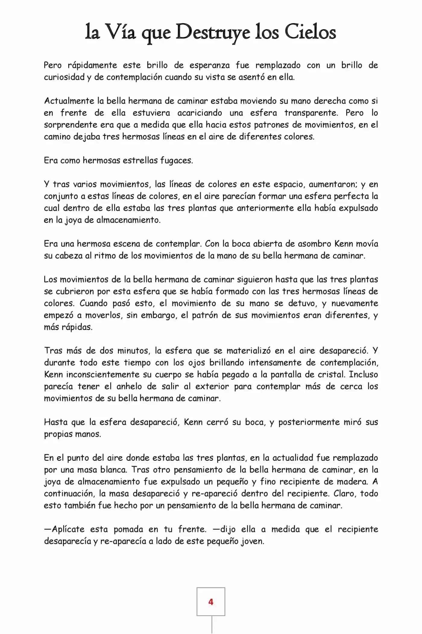 La Vía Que Destruye Los Cielos (Novela) - Capítulo 3 - Página 4 - LectorTMOo