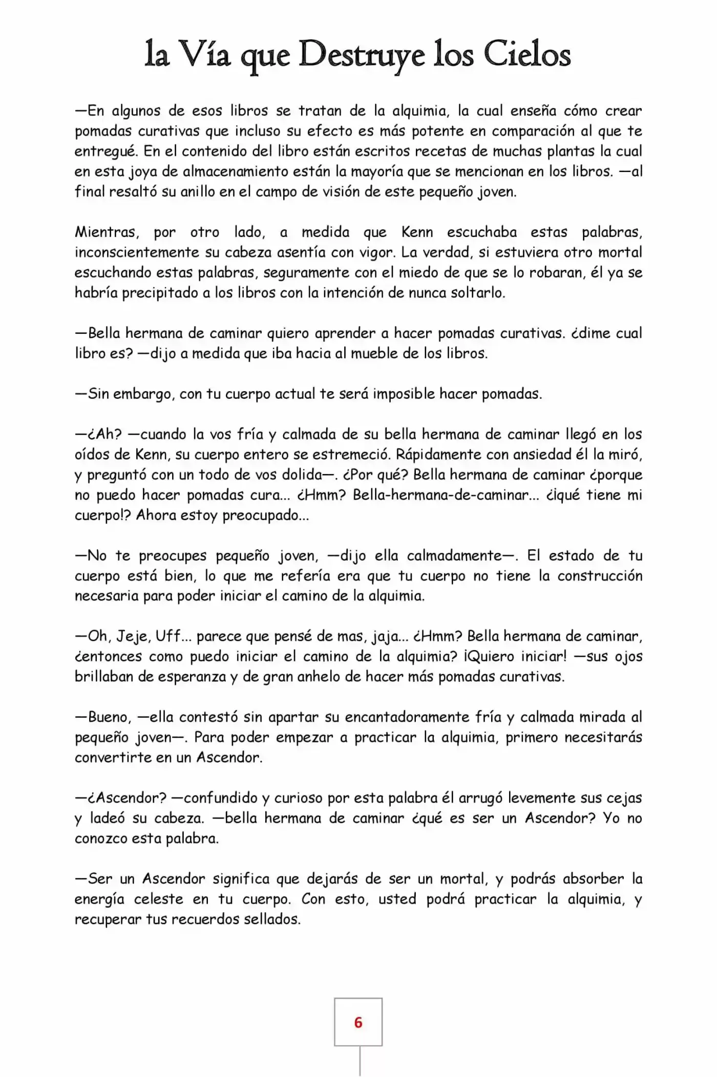 La Vía Que Destruye Los Cielos (Novela) - Capítulo 3 - Página 6 - LectorTMOo