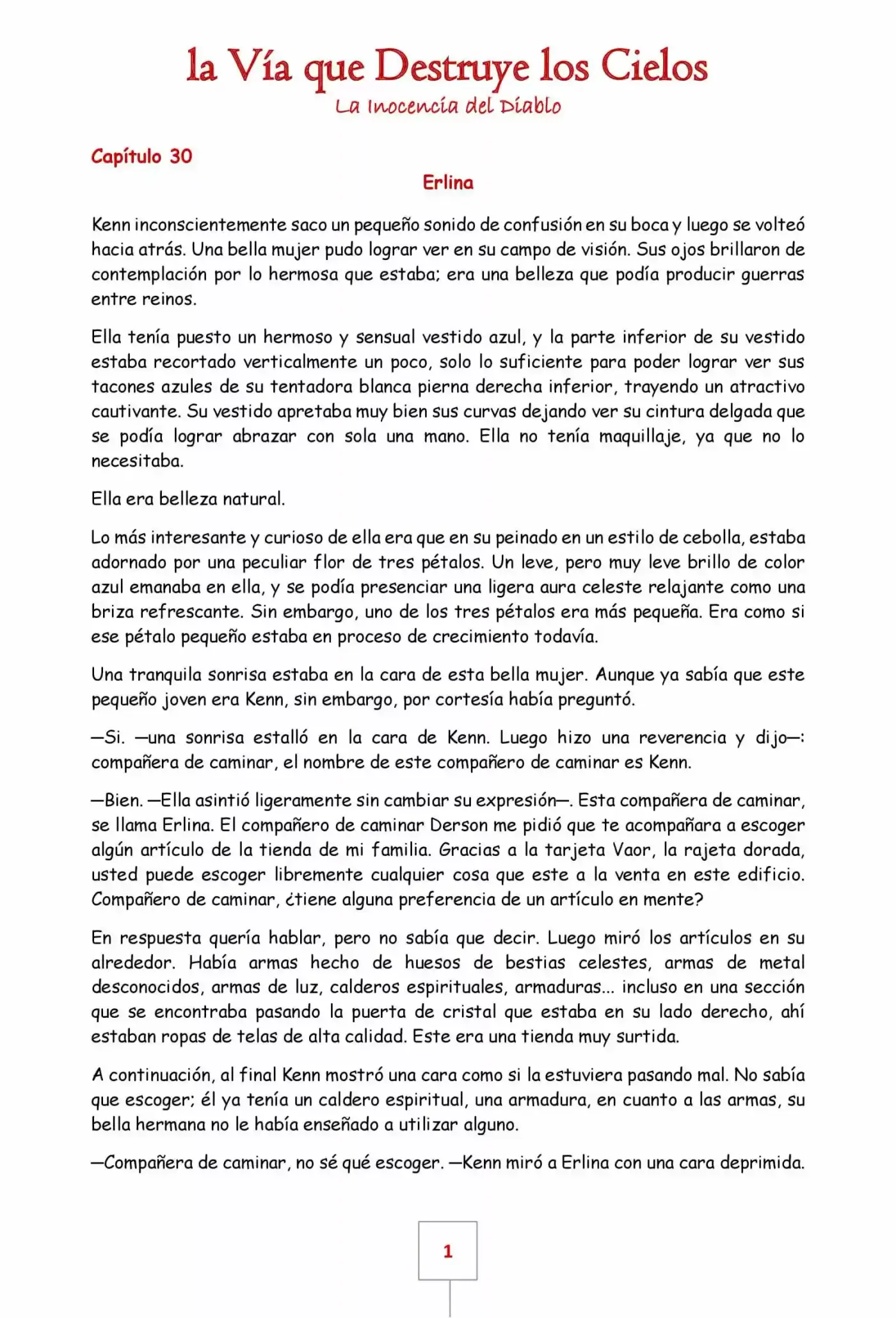 La Vía Que Destruye Los Cielos (Novela) - Capítulo 30 - Página 1 - LectorTMOo