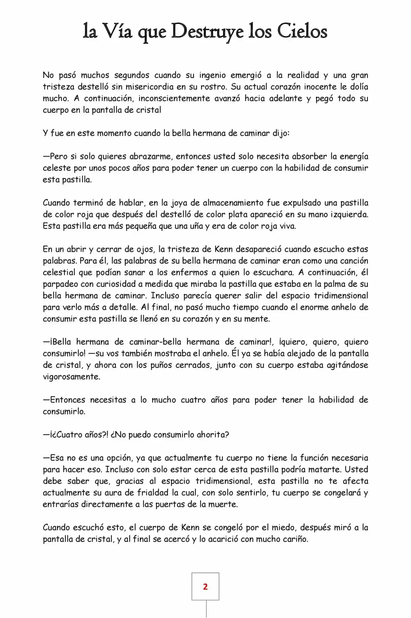 La Vía Que Destruye Los Cielos (Novela) - Capítulo 4 - Página 2 - LectorTMOo