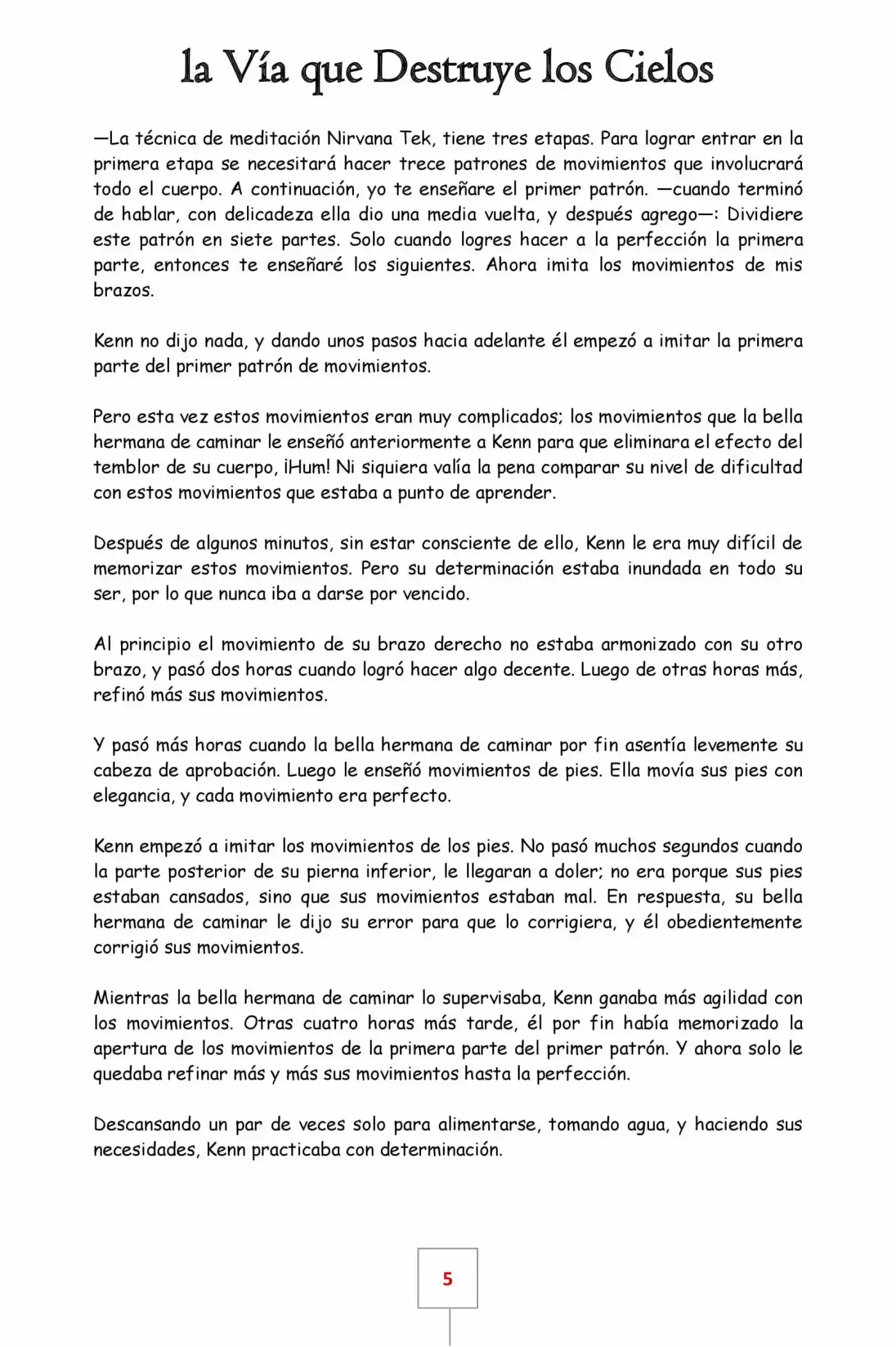 La Vía Que Destruye Los Cielos (Novela) - Capítulo 4 - Página 5 - LectorTMOo