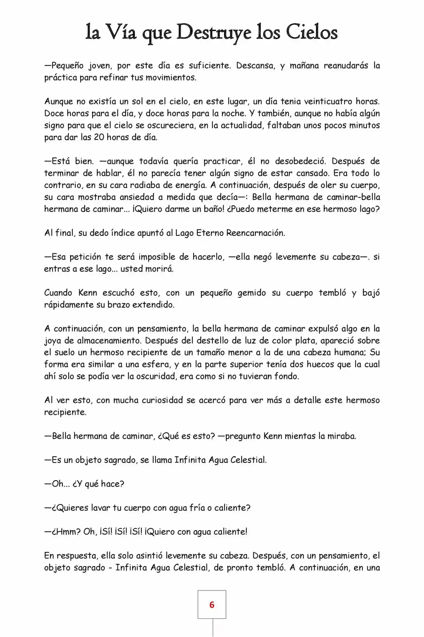 La Vía Que Destruye Los Cielos (Novela) - Capítulo 4 - Página 6 - LectorTMOo