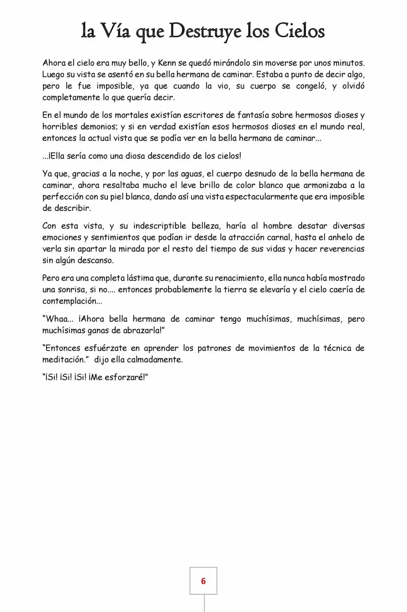 La Vía Que Destruye Los Cielos (Novela) - Capítulo 5 - Página 6 - LectorTMOo