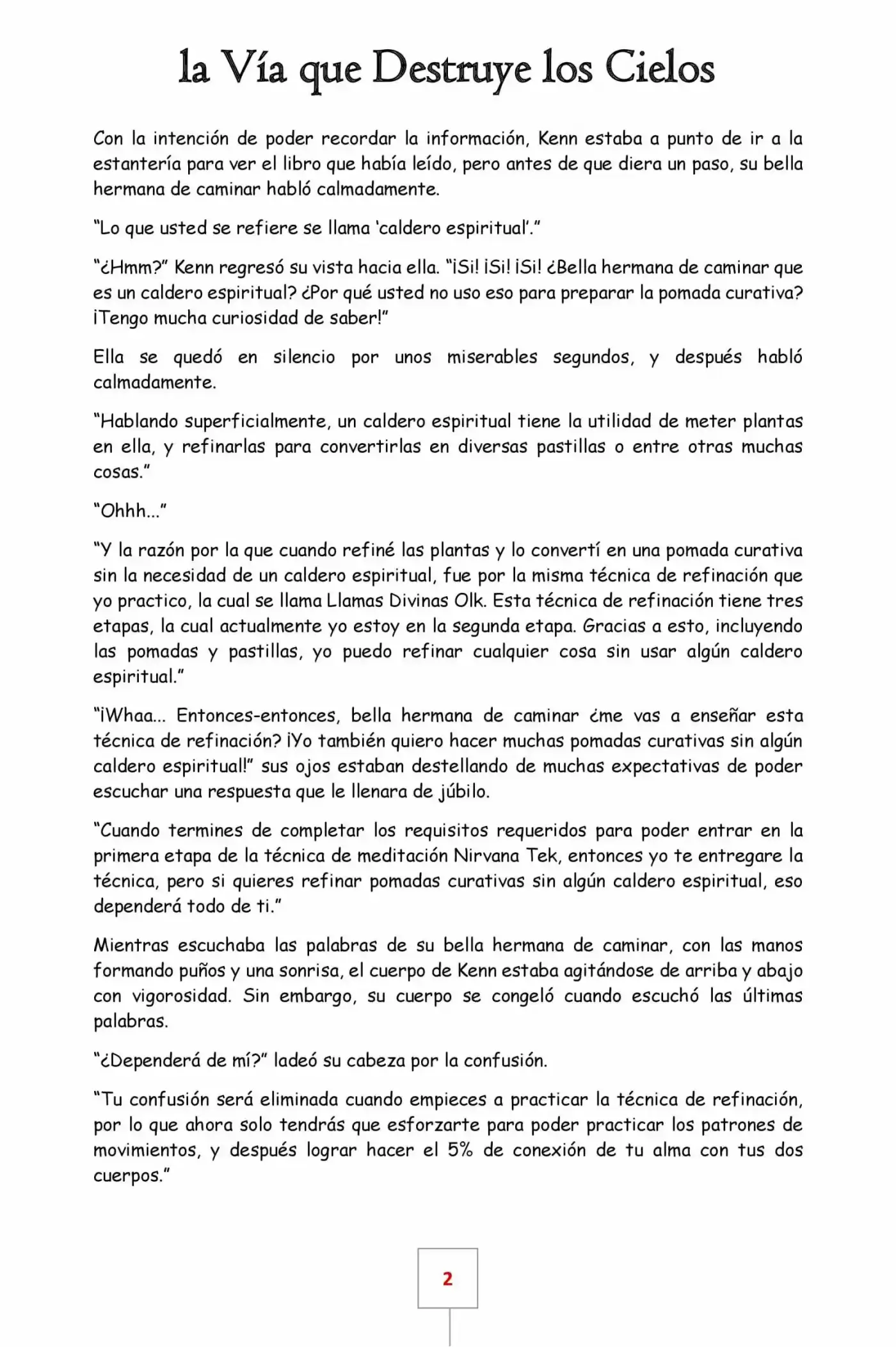La Vía Que Destruye Los Cielos (Novela) - Capítulo 6 - Página 2 - LectorTMOo