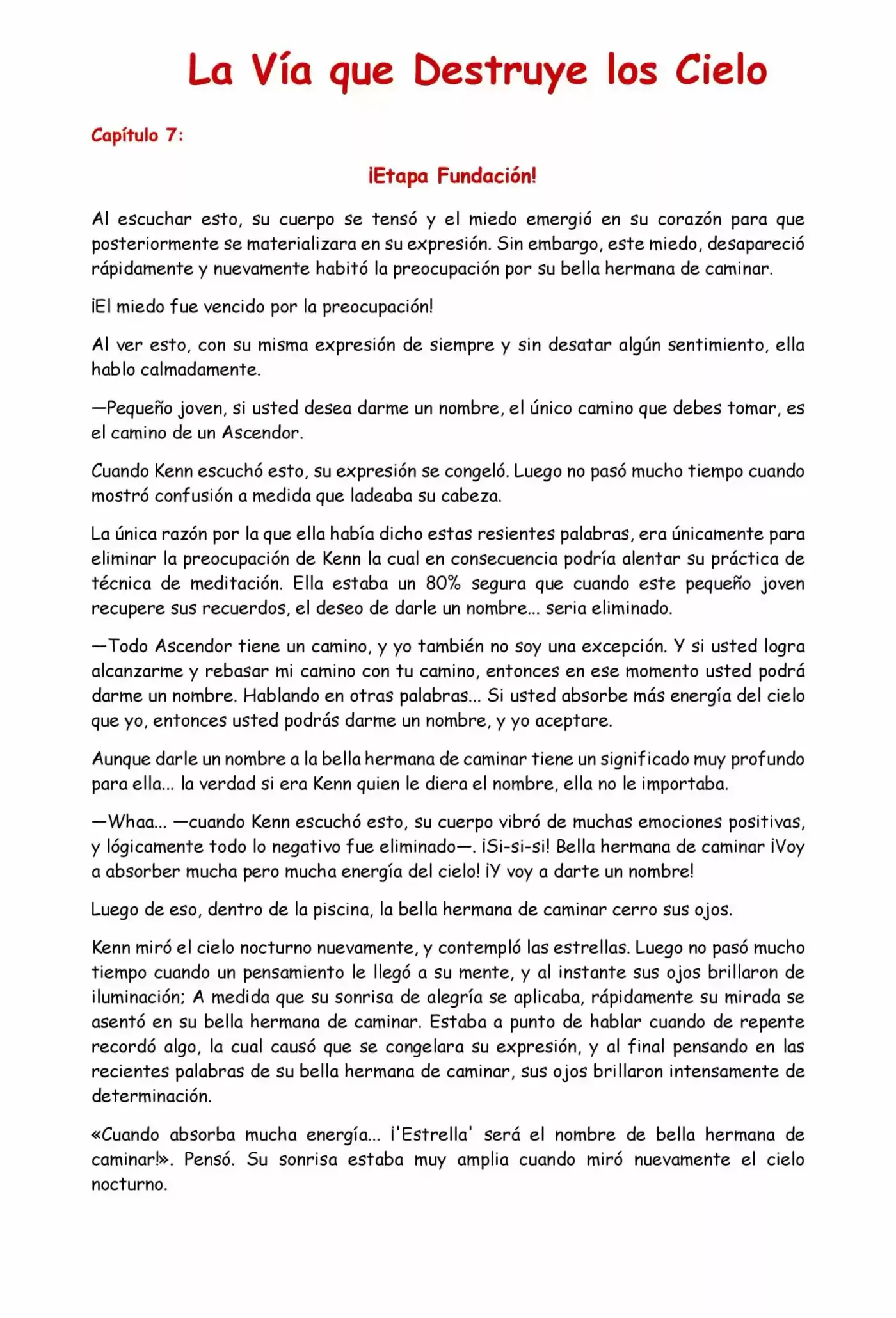 La Vía Que Destruye Los Cielos (Novela) - Capítulo 7 - Página 1 - LectorTMOo
