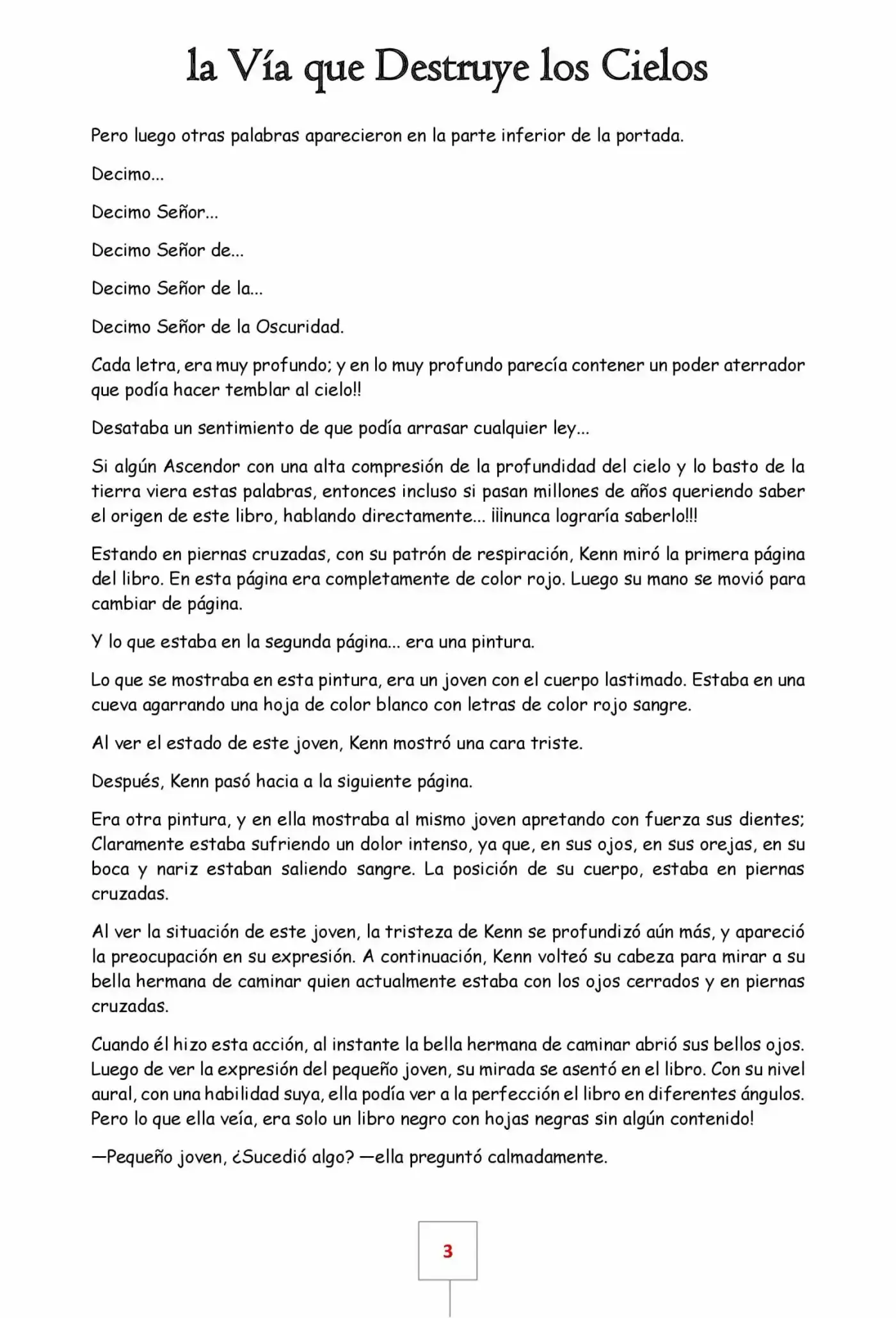 La Vía Que Destruye Los Cielos (Novela) - Capítulo 8 - Página 4 - LectorTMOo