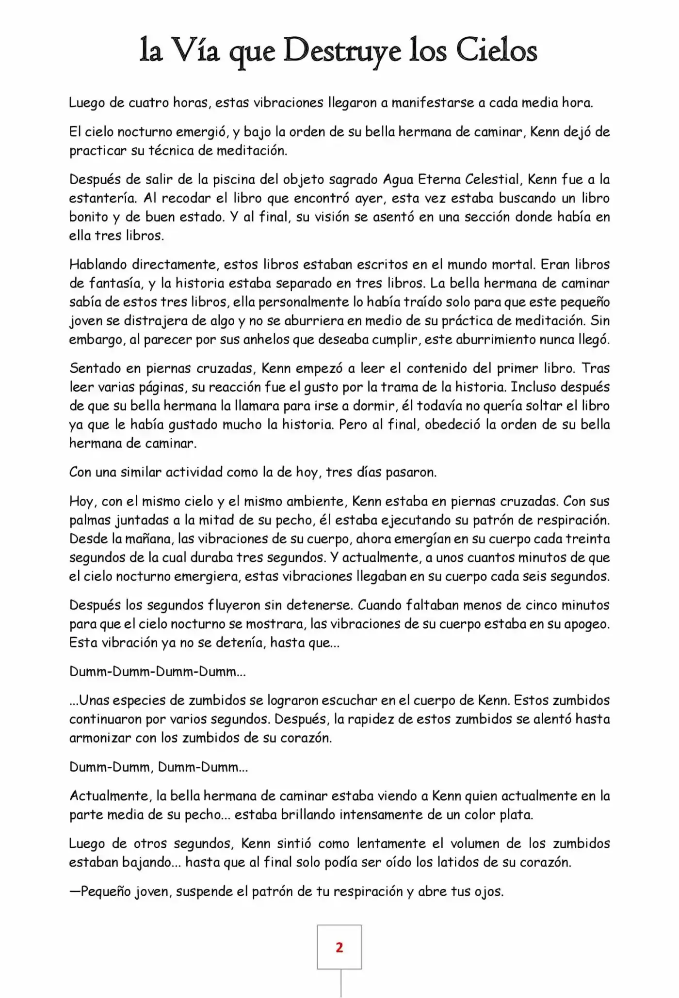 La Vía Que Destruye Los Cielos (Novela) - Capítulo 9 - Página 2 - LectorTMOo