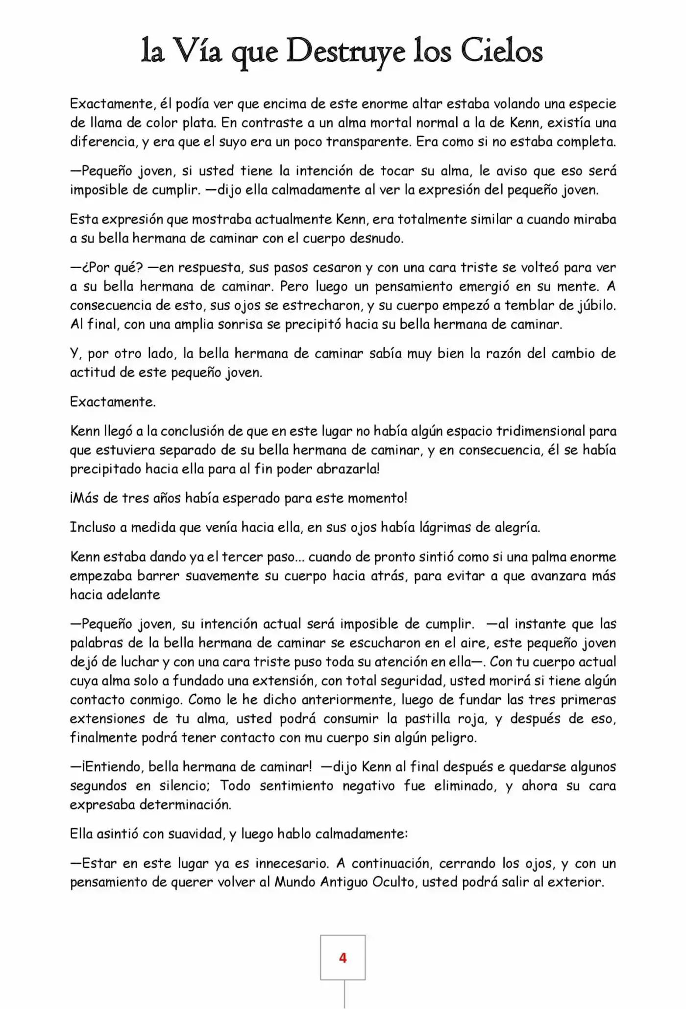 La Vía Que Destruye Los Cielos (Novela) - Capítulo 9 - Página 4 - LectorTMOo