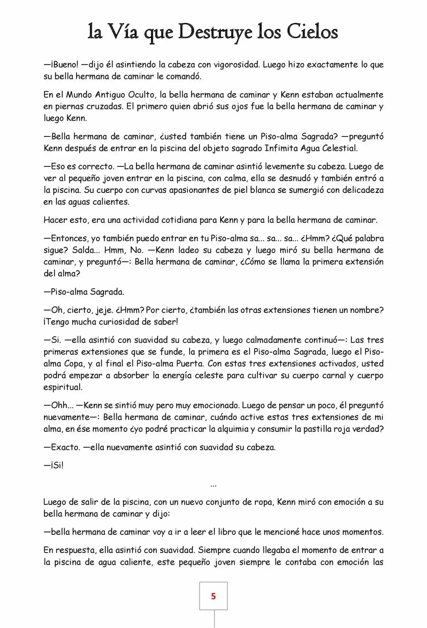 La Vía Que Destruye Los Cielos (Novela) - Capítulo 9 - Página 5 - LectorTMOo