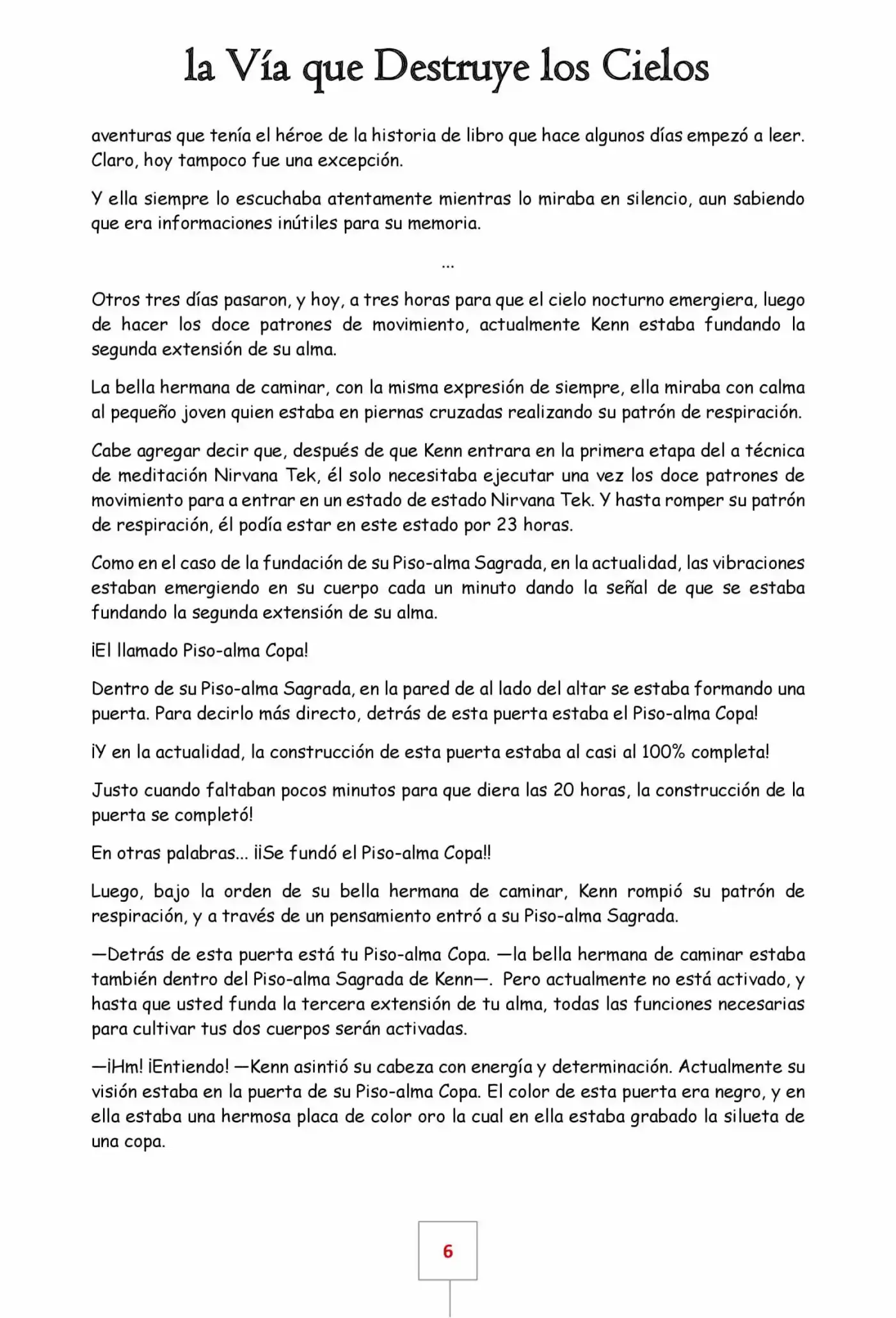 La Vía Que Destruye Los Cielos (Novela) - Capítulo 9 - Página 6 - LectorTMOo