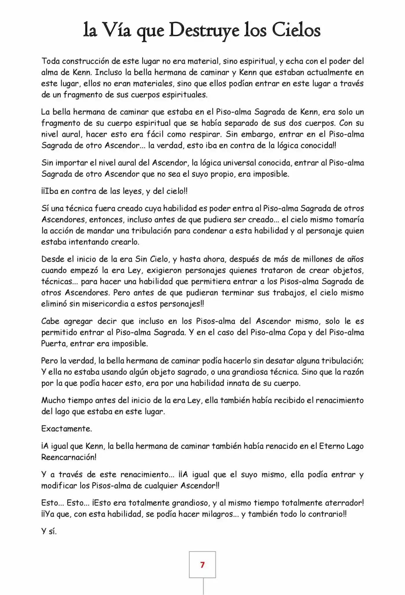 La Vía Que Destruye Los Cielos (Novela) - Capítulo 9 - Página 7 - LectorTMOo