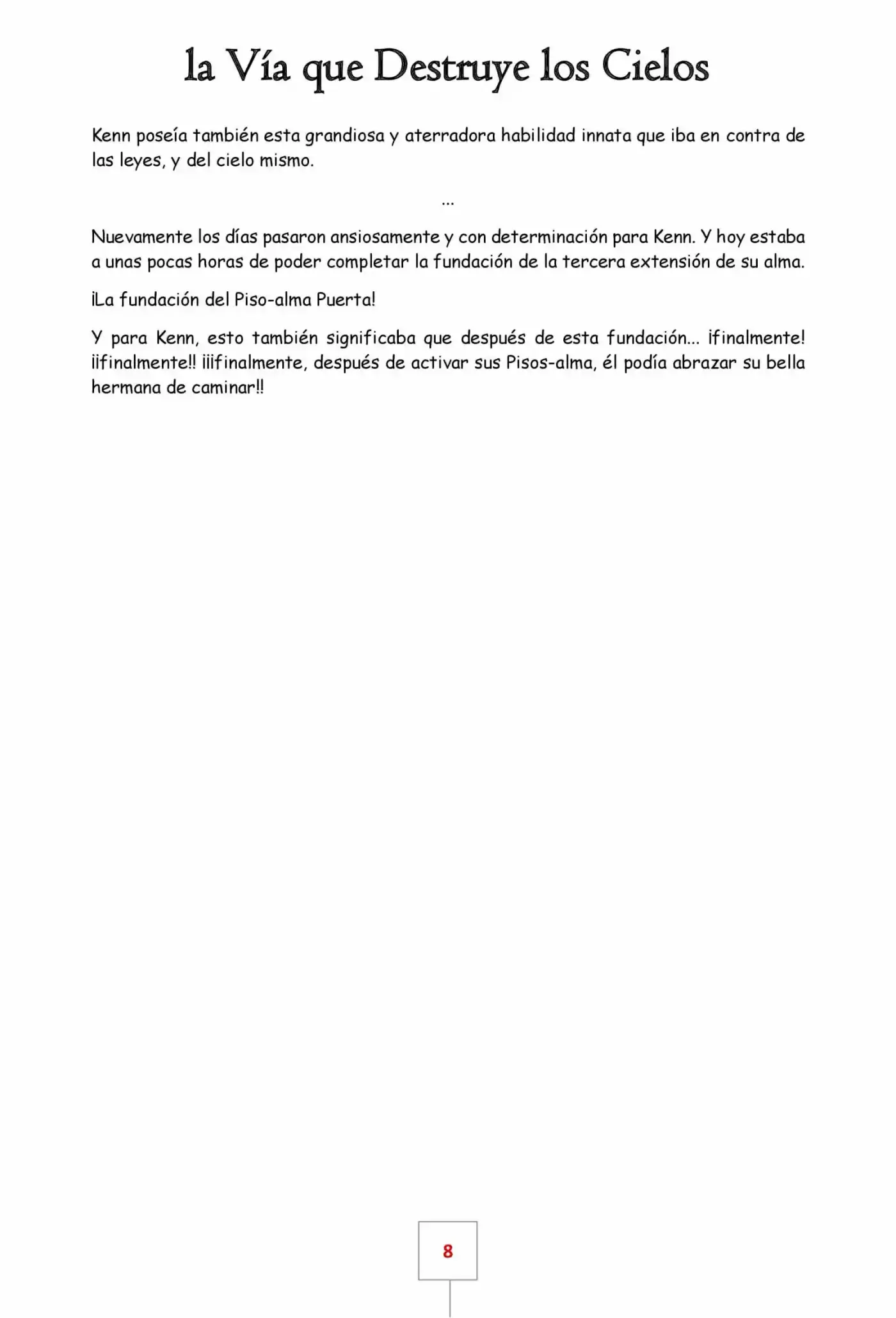 La Vía Que Destruye Los Cielos (Novela) - Capítulo 9 - Página 8 - LectorTMOo