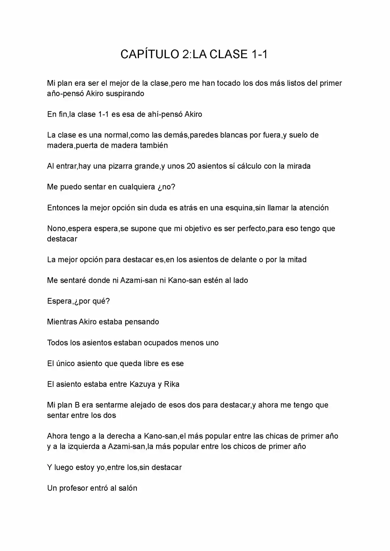 LA VIDA PERFECTA DEL SER PERFECTO(O NO TAN PERFECTO) (Novela) - Capítulo 2 - Página 2 - LectorTMOo