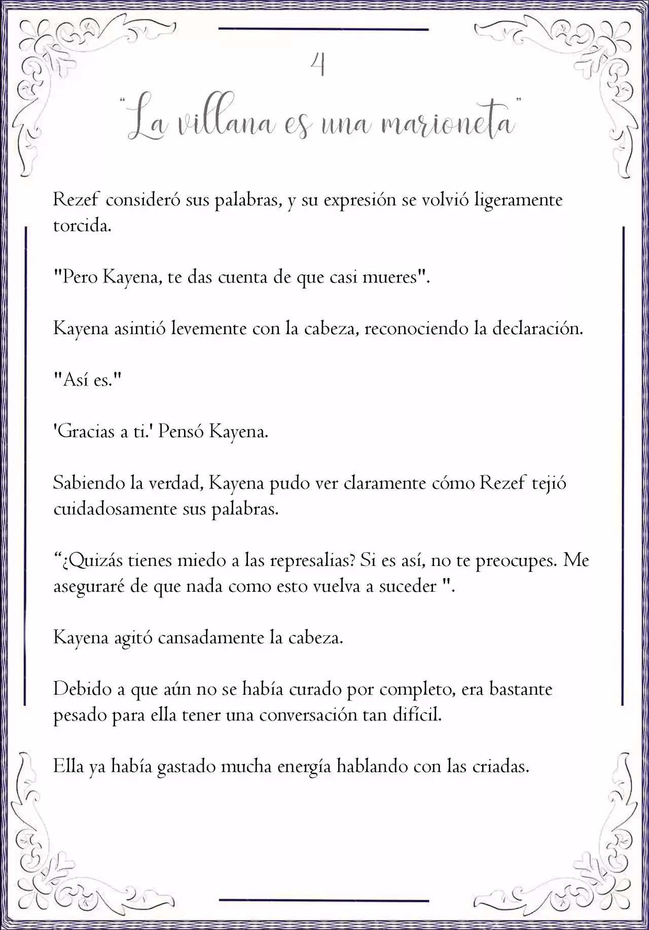 La Villana Es Una Marioneta (Novela) - Capítulo 4 - Página 3 - LectorTMOo