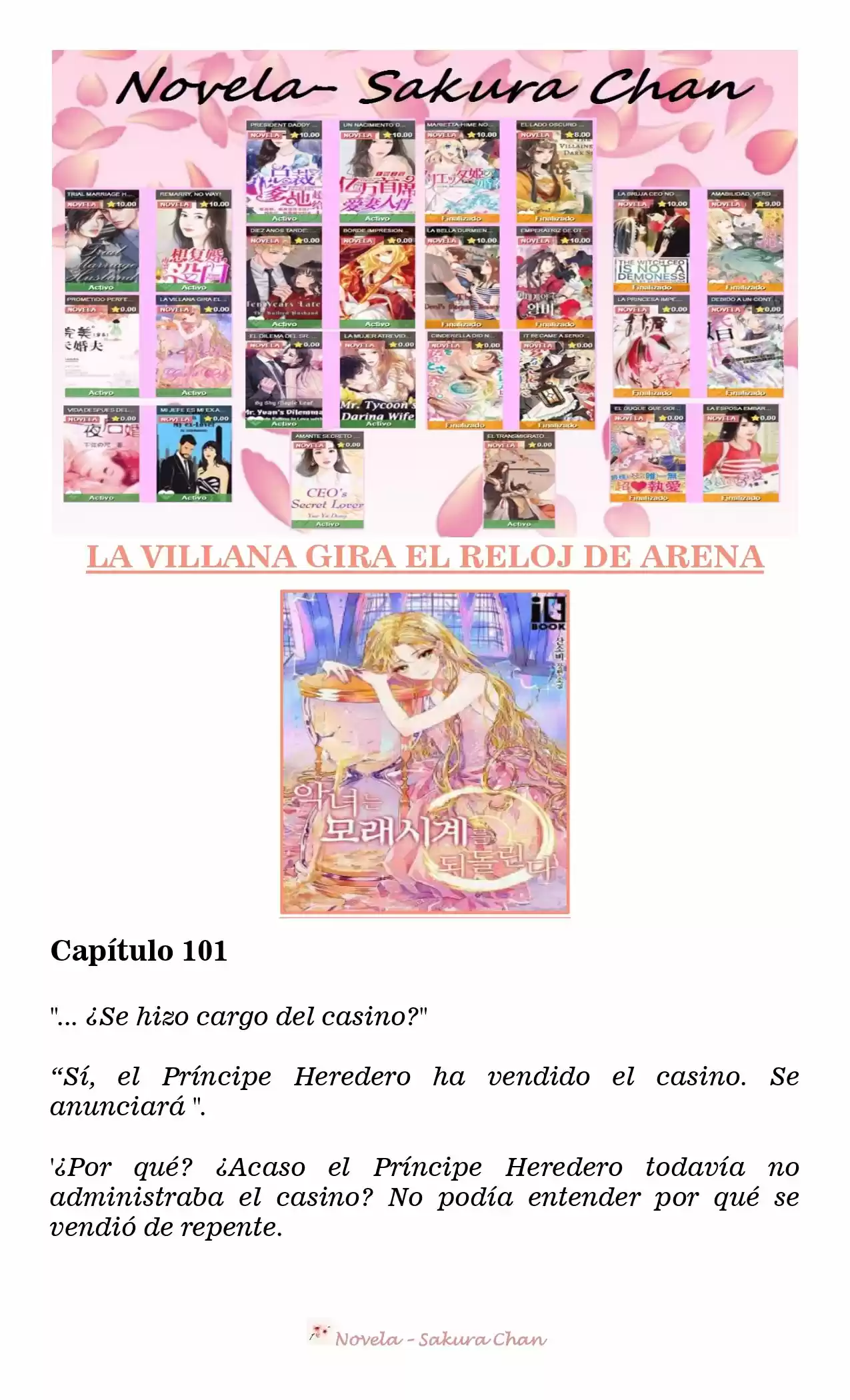 La Villana Gira El Reloj De Arena (Novela) - Capítulo 101 - Página 1 - LectorTMOo