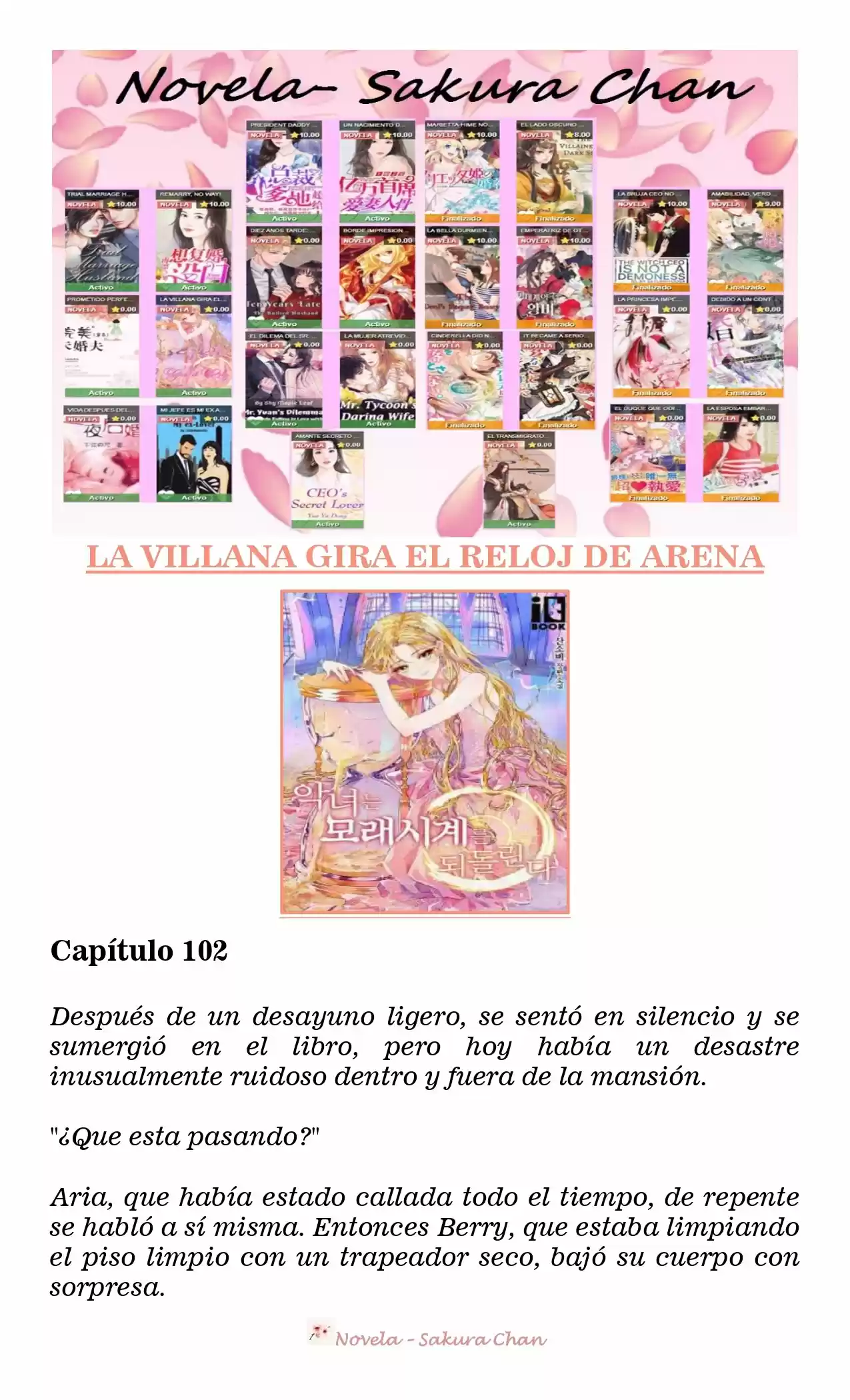 La Villana Gira El Reloj De Arena (Novela) - Capítulo 102 - Página 1 - LectorTMOo