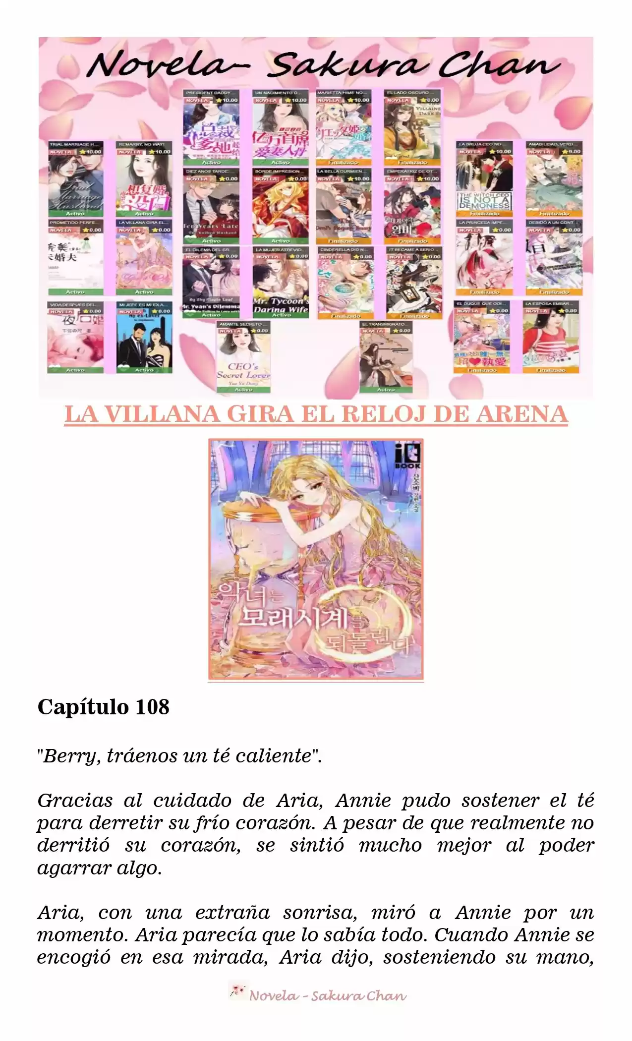 La Villana Gira El Reloj De Arena (Novela) - Capítulo 108 - Página 1 - LectorTMOo