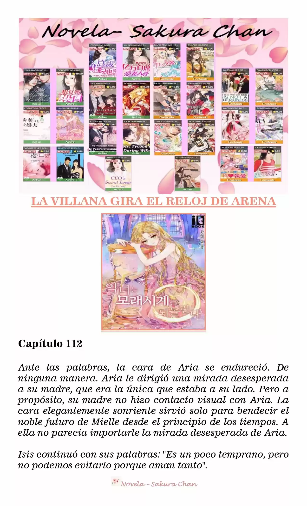 La Villana Gira El Reloj De Arena (Novela) - Capítulo 112 - Página 1 - LectorTMOo