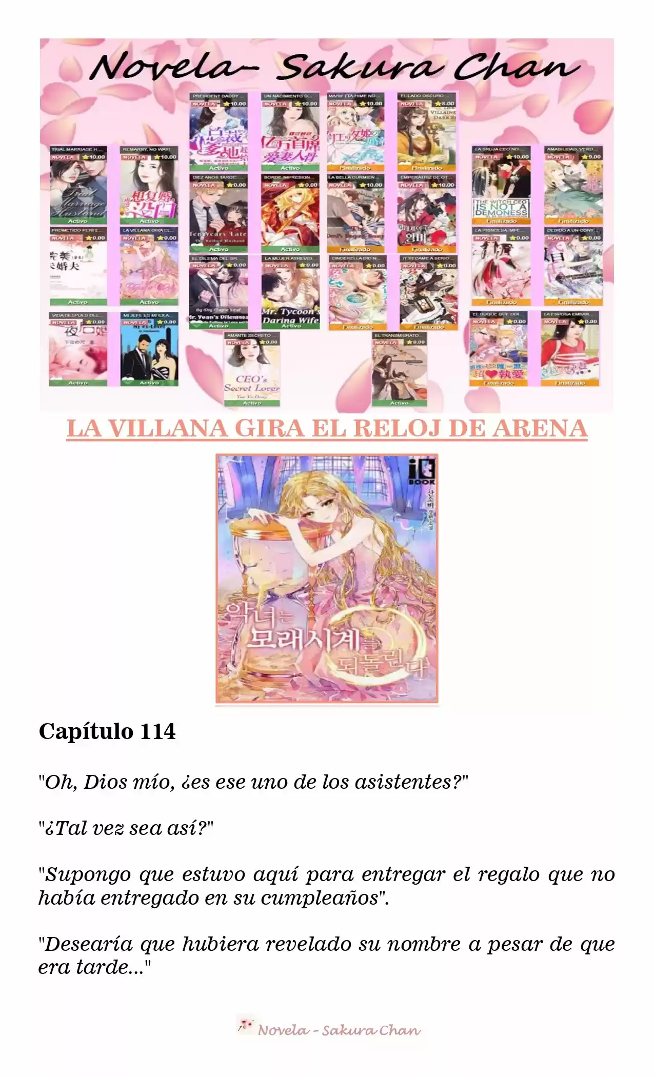 La Villana Gira El Reloj De Arena (Novela) - Capítulo 114 - Página 1 - LectorTMOo