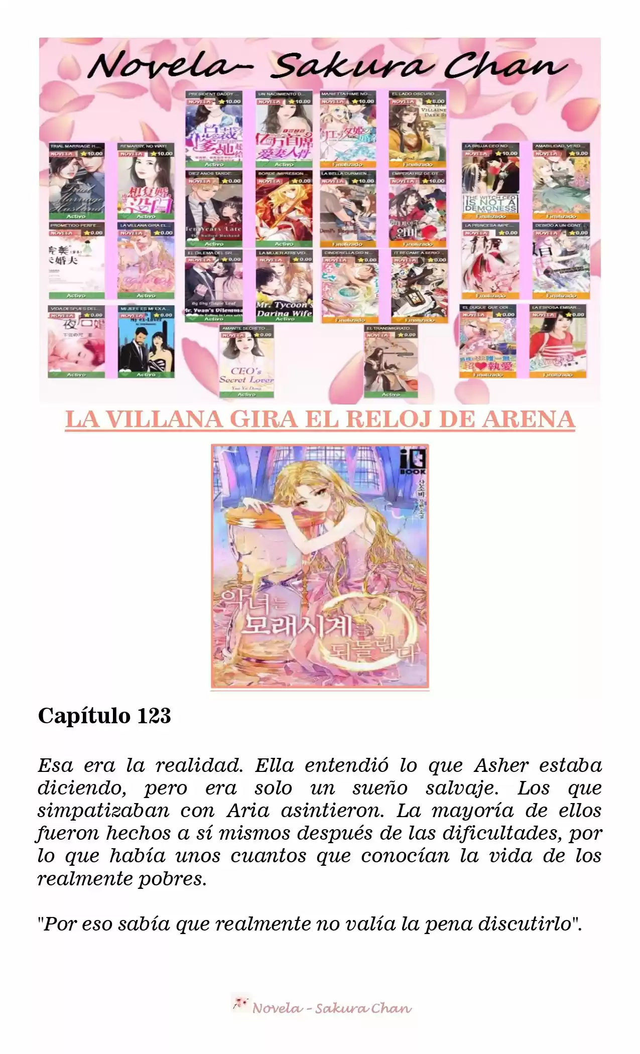 La Villana Gira El Reloj De Arena (Novela) - Capítulo 123 - Página 1 - LectorTMOo