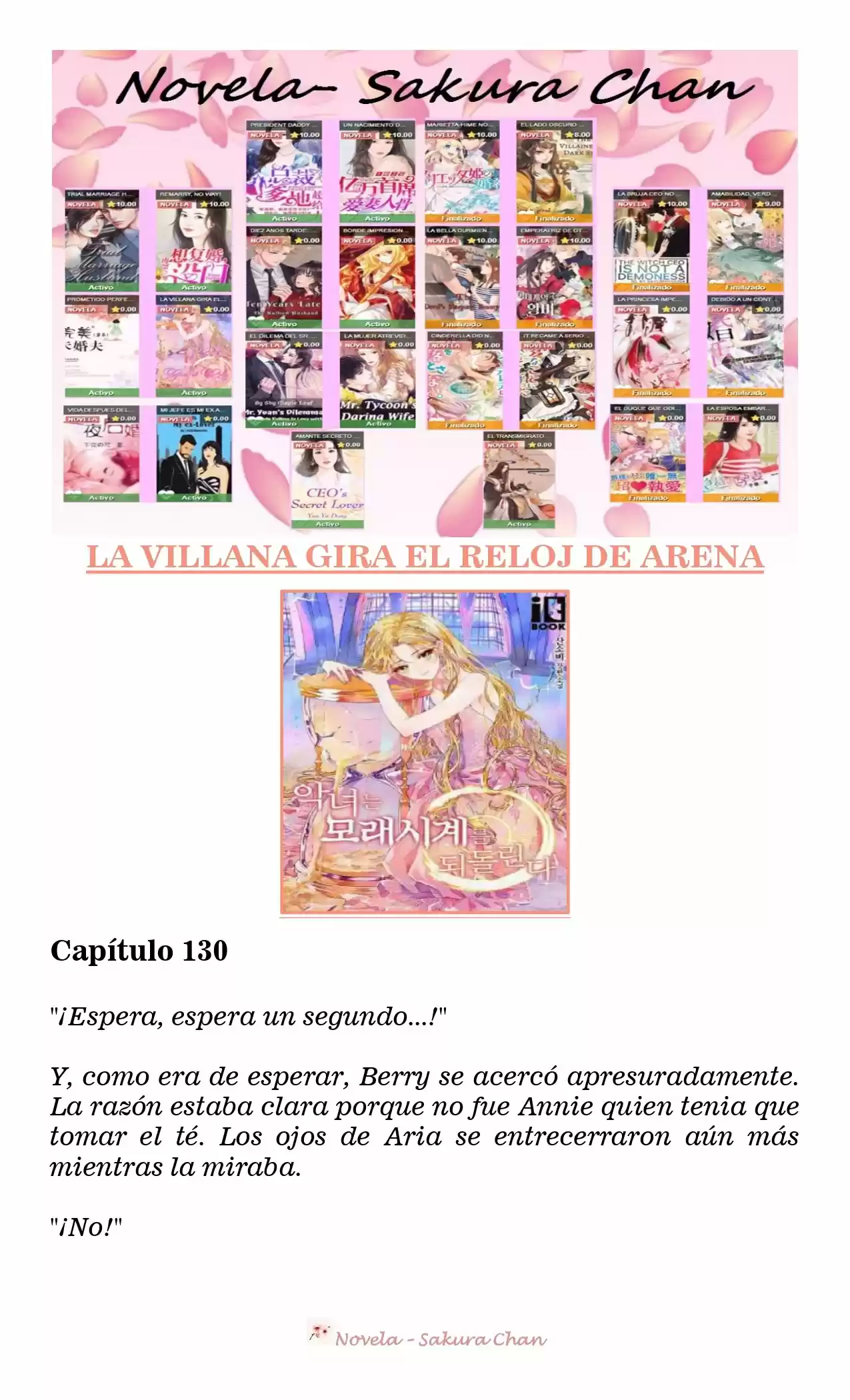 La Villana Gira El Reloj De Arena (Novela) - Capítulo 130 - Página 2 - LectorTMOo
