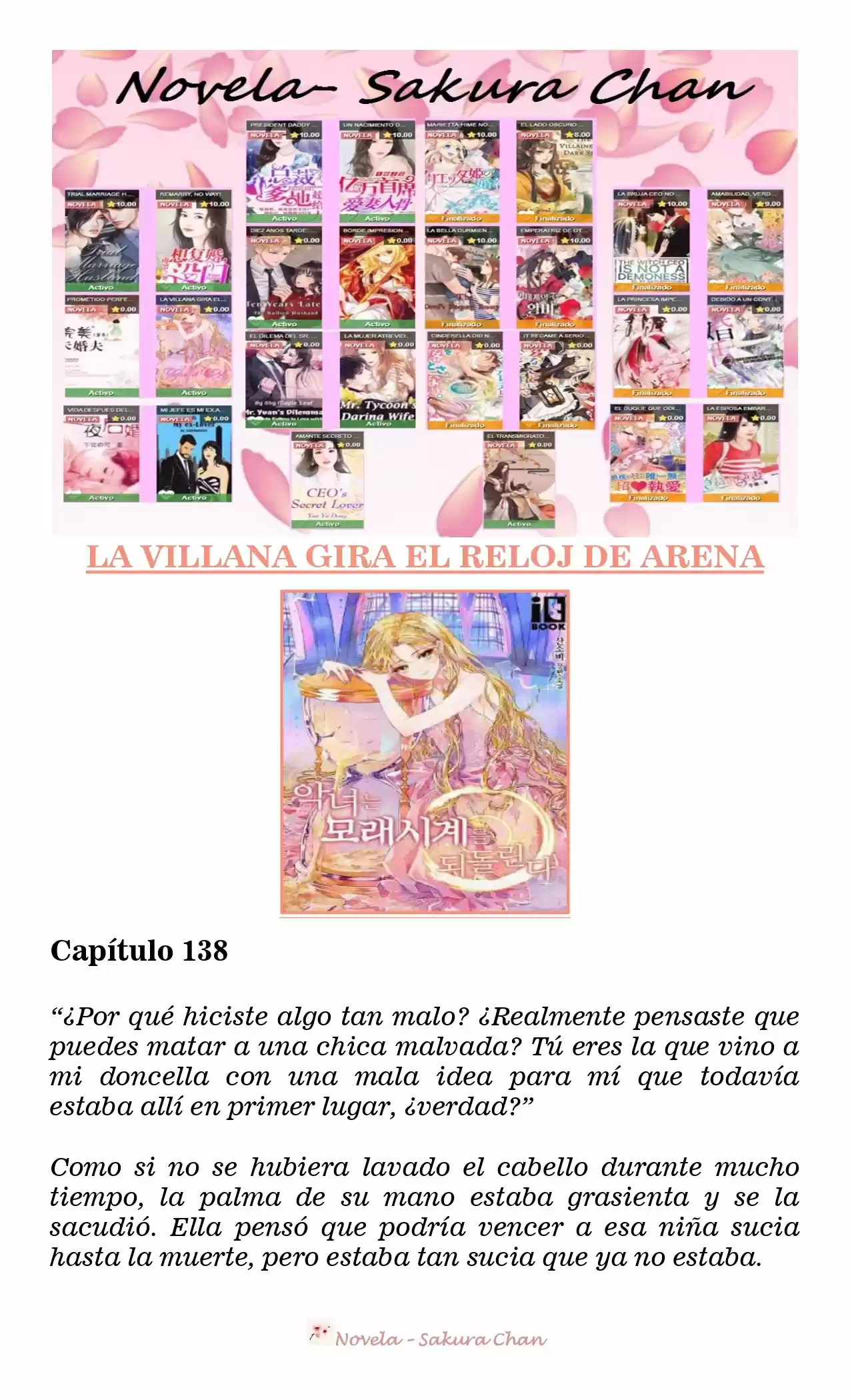 La Villana Gira El Reloj De Arena (Novela) - Capítulo 138 - Página 1 - LectorTMOo