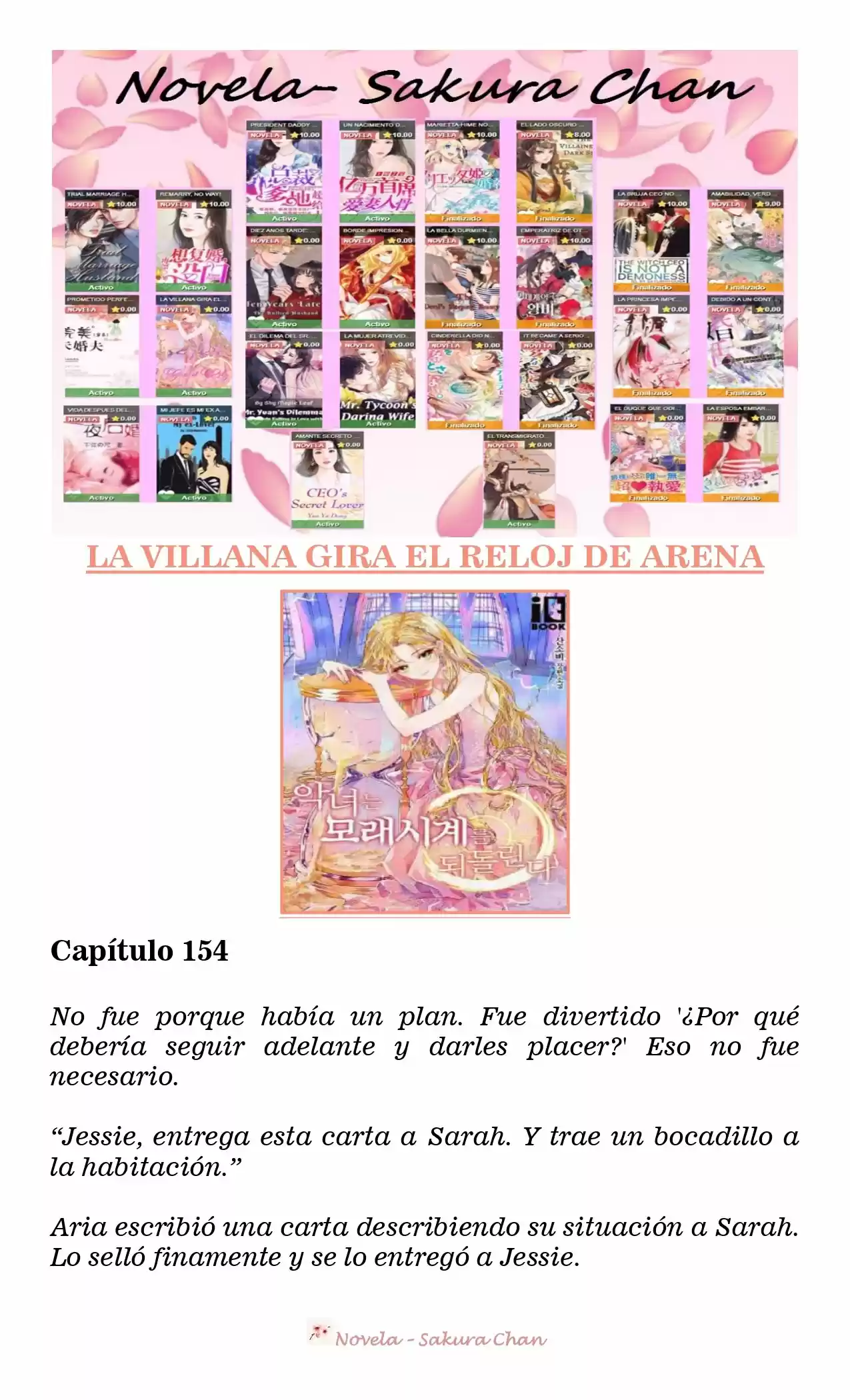 La Villana Gira El Reloj De Arena (Novela) - Capítulo 154 - Página 1 - LectorTMOo