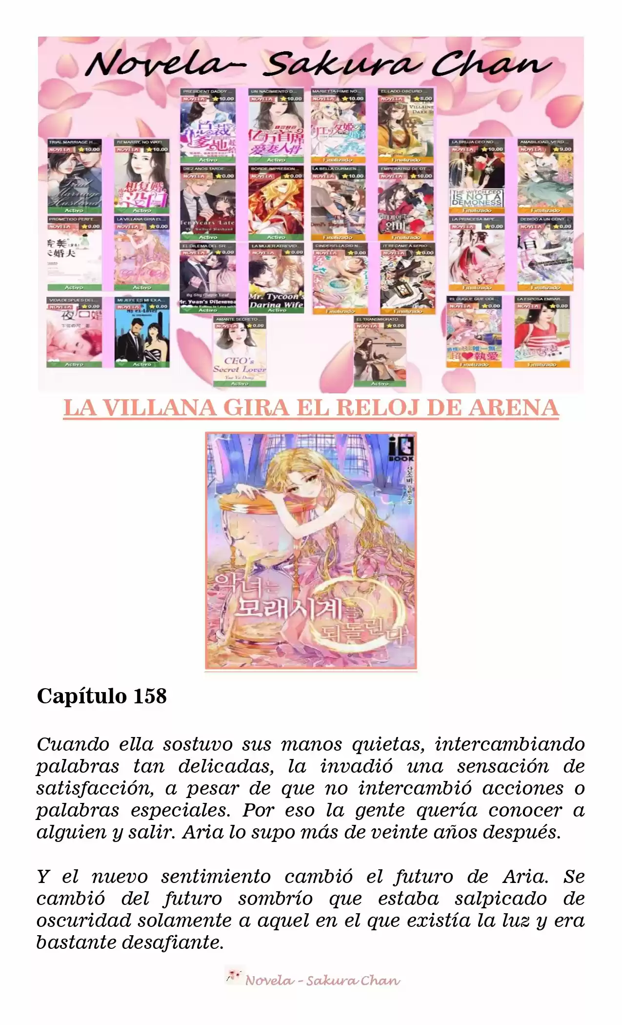 La Villana Gira El Reloj De Arena (Novela) - Capítulo 158 - Página 1 - LectorTMOo