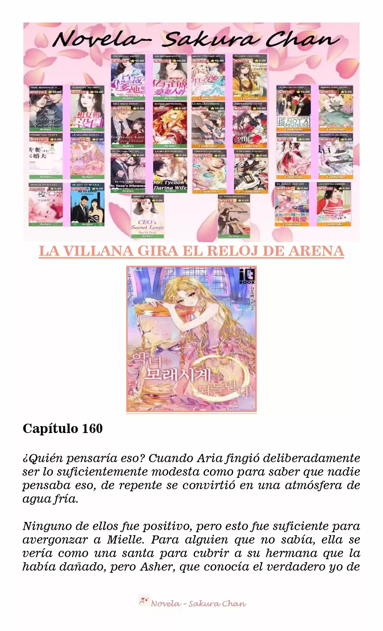 La Villana Gira El Reloj De Arena (Novela) - Capítulo 160 - Página 1 - LectorTMOo