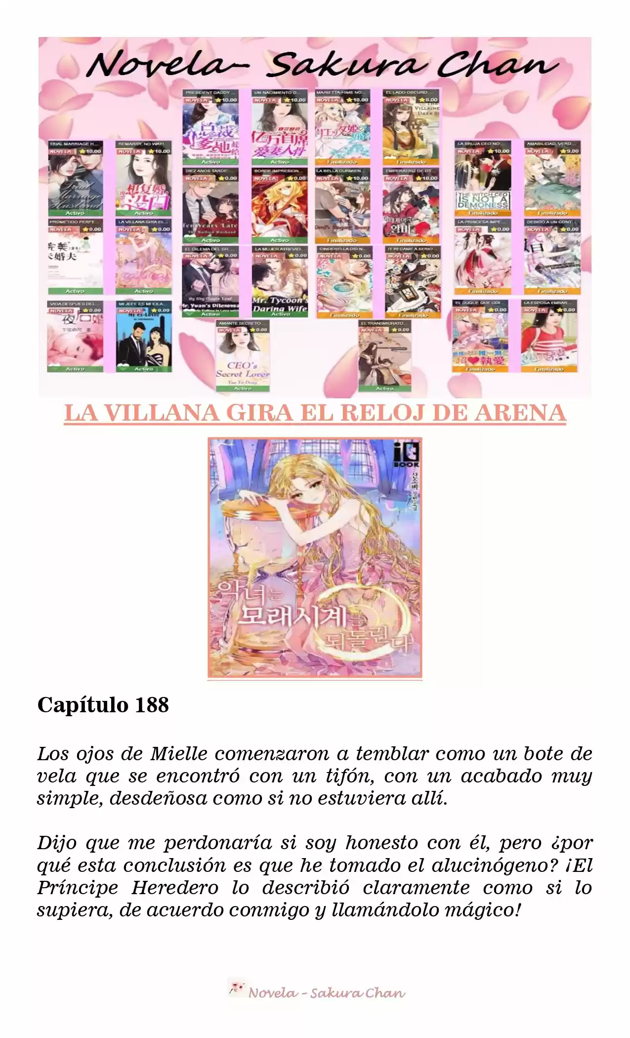 La Villana Gira El Reloj De Arena (Novela) - Capítulo 188 - Página 1 - LectorTMOo